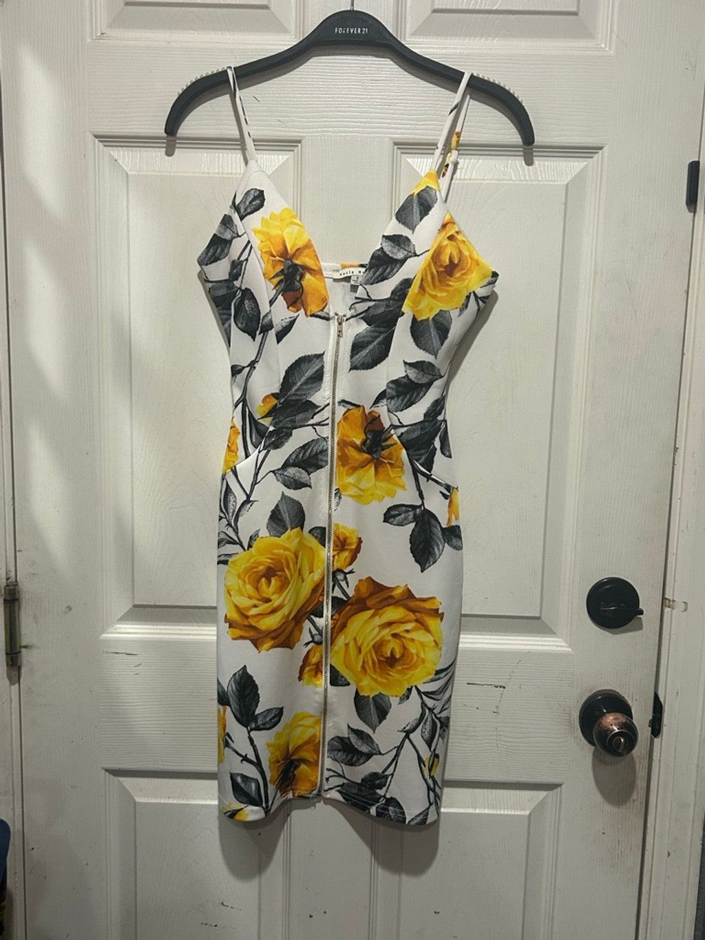 Other Women's Haute Monde Mini Dress S White Yellow Floral Size S / US 4 / IT 40 - 1 Thumbnail