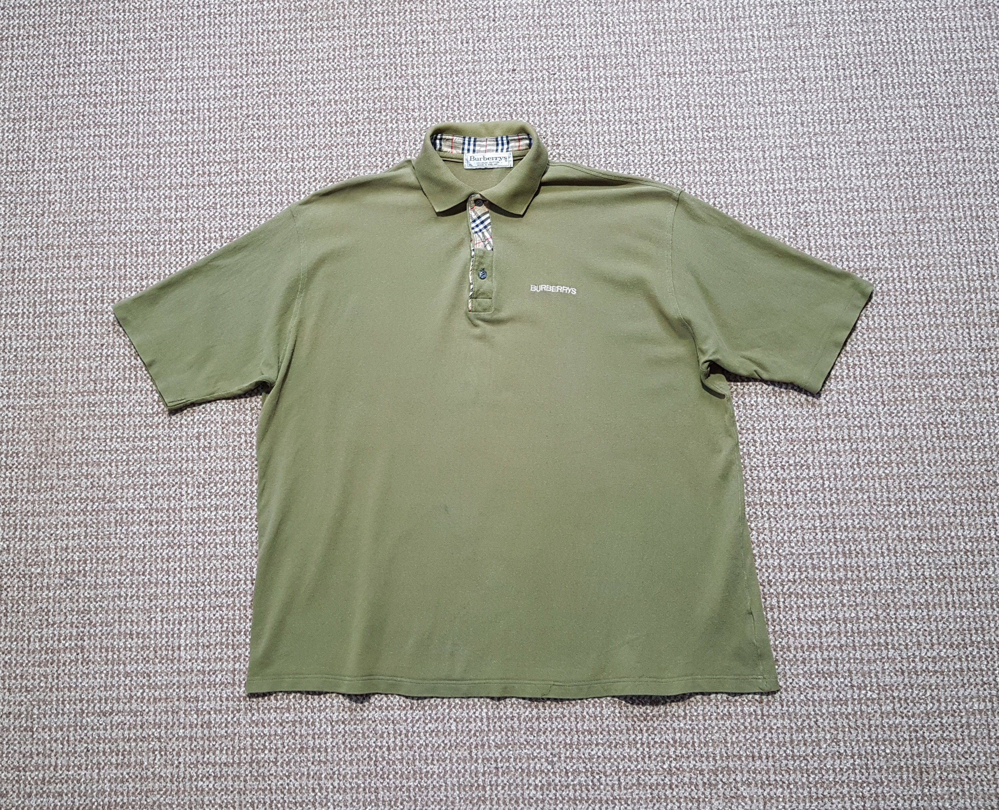 Burberry Burberrys Vintage Polo Shirt made in England sz XL Size US XL / EU 56 / 4 - 1 Thumbnail