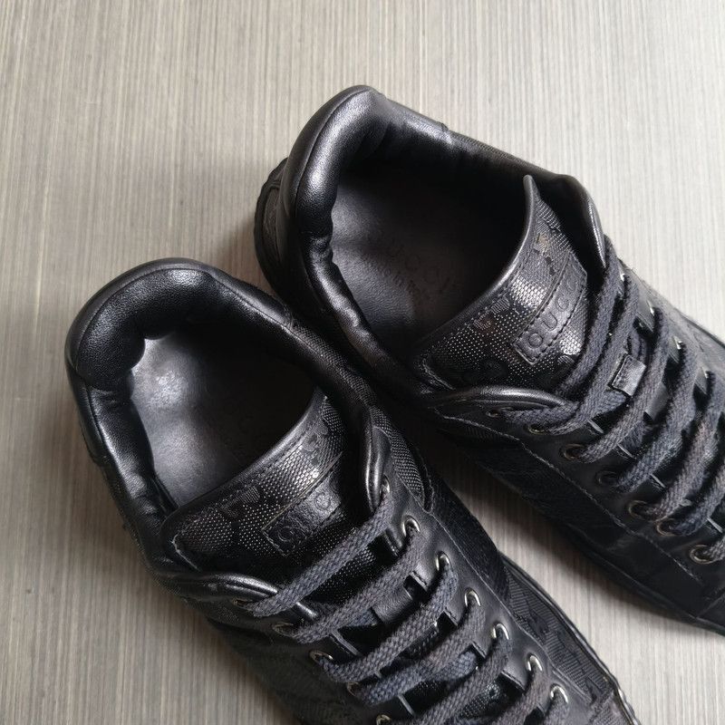 Gucci Gucci Stylish Minimalist Black Casual Sneakers - Size US 9.5 / EU 42-43 - 8 Thumbnail