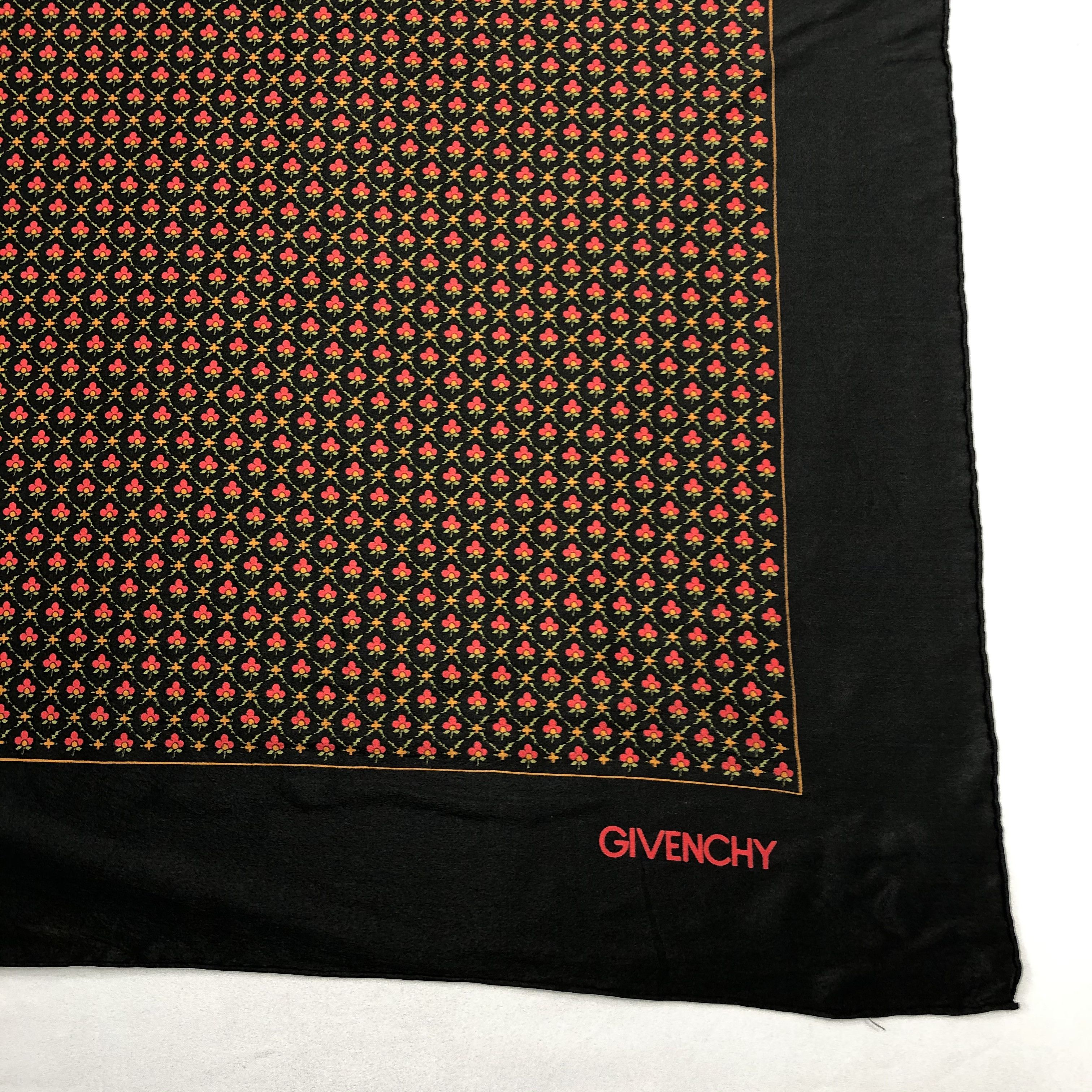 Vintage Vintage Givenchy Silk Scarf Size ONE SIZE - 4 Thumbnail