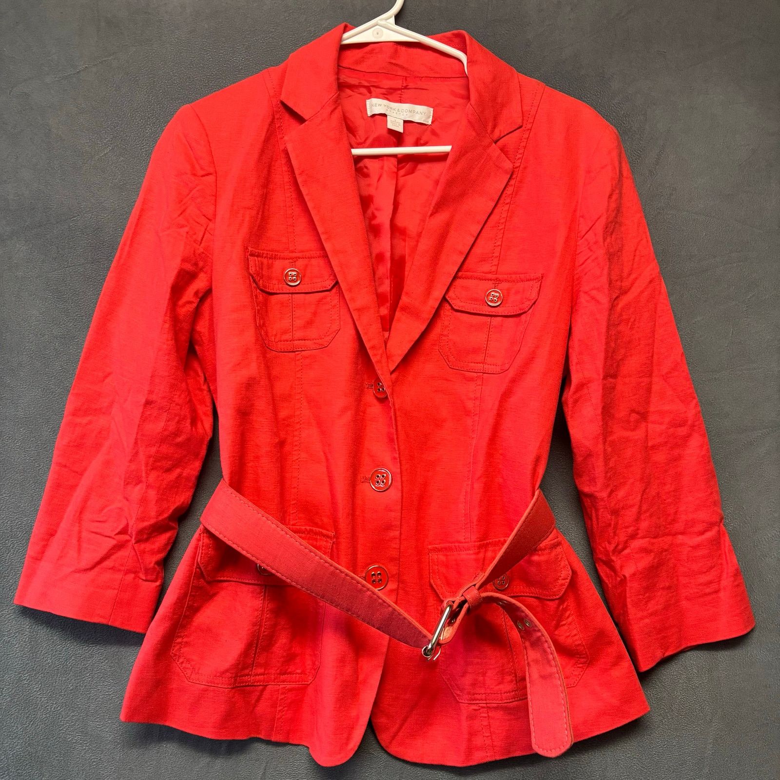 Other New York & Company Linen Blazer Jacket Coat Preppy Womens 8 Size M / US 6-8 / IT 42-44 - 1 Thumbnail