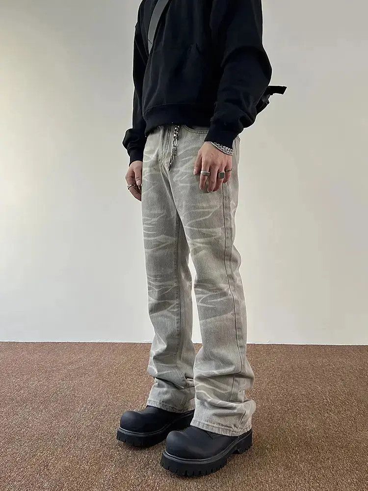 Japanese Brand × Jean Straight tube washed smoke grey jeans Size US 30 / EU 46 - 3 Thumbnail
