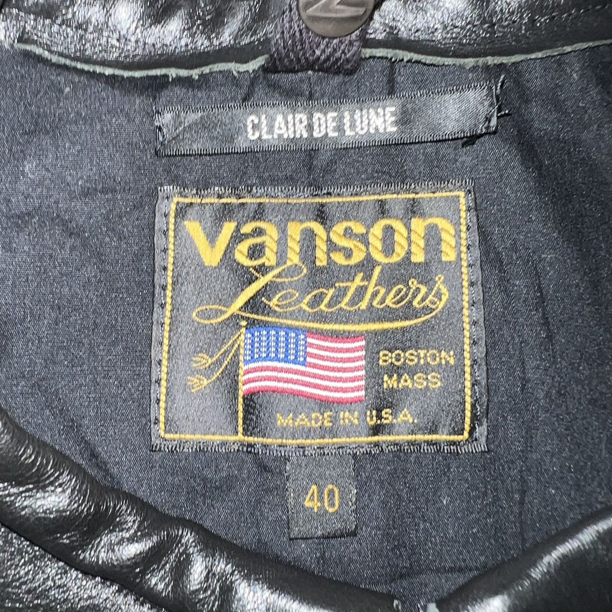 Vanson Leathers Clair De Lune Vanson Leather Bones Limited Black Size US M / EU 48-50 / 2 - 15 Thumbnail