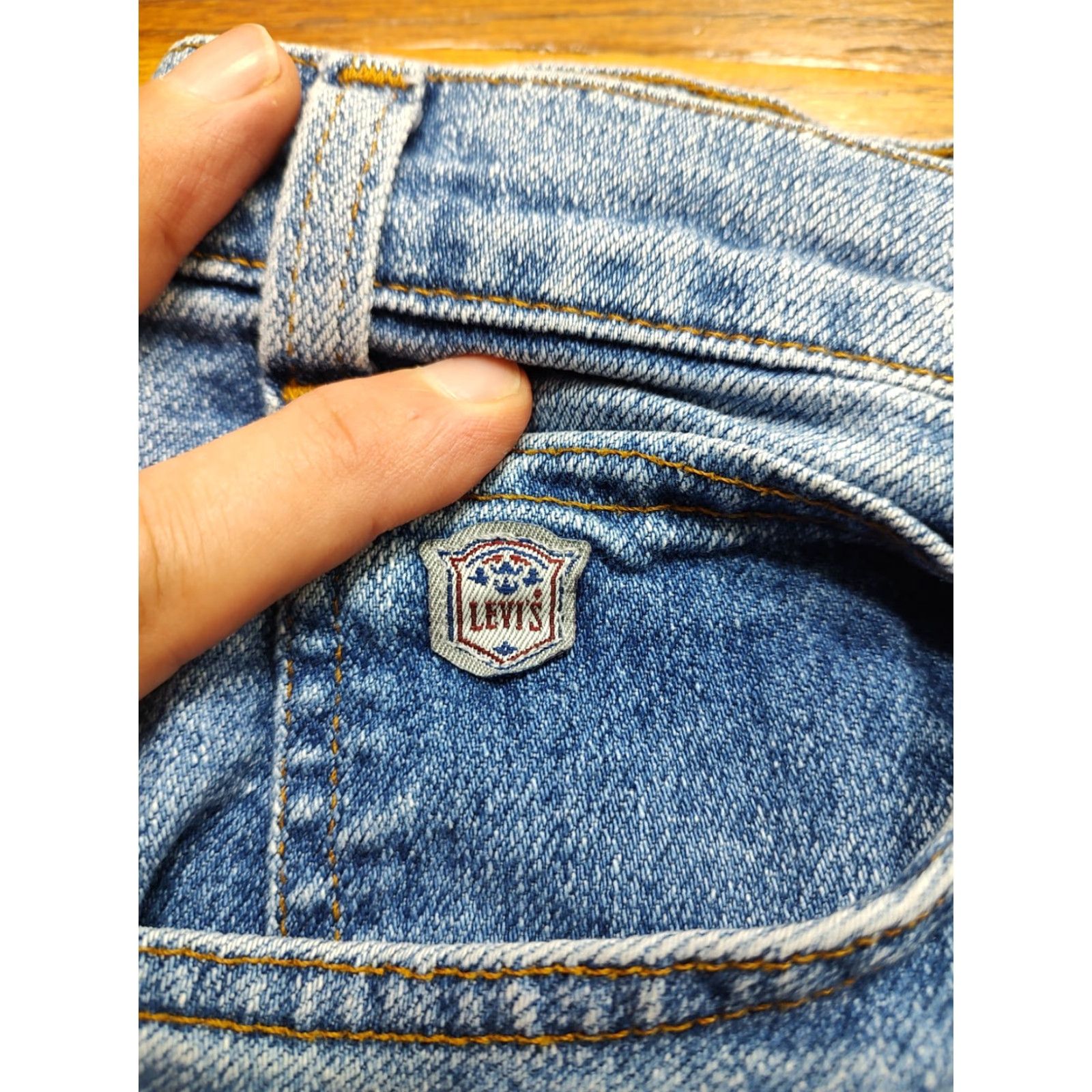 Levi's VINTAGE Levi's Silver Medal Tab Jeans Mens 33x37 Blue Denim 90s USA Made Size US 33 - 6 Thumbnail