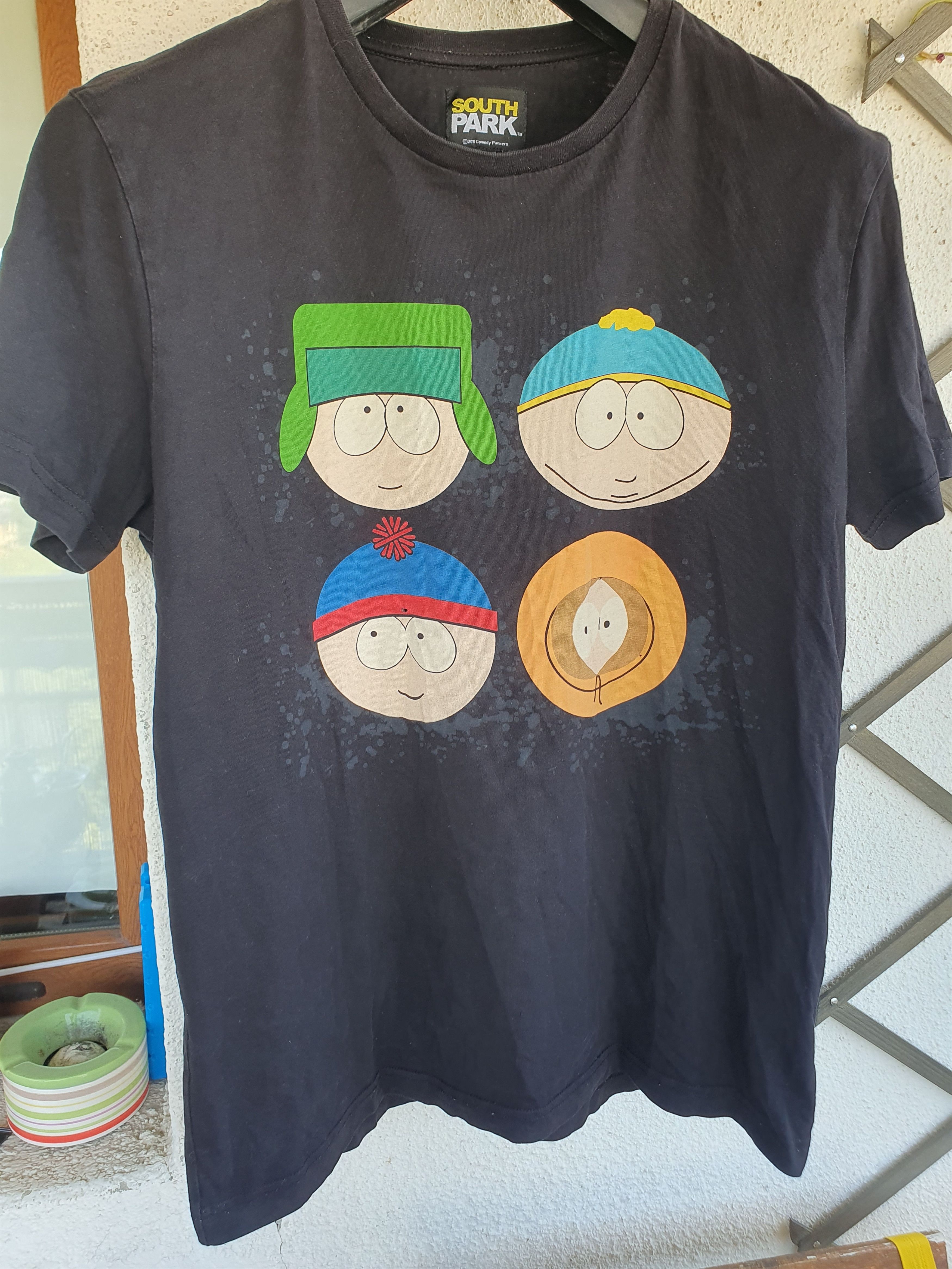Anime South Park Cartman, Kenny, Kyle & Stan heads 2011 t-shirt Size US L / EU 52-54 / 3 - 5 Thumbnail