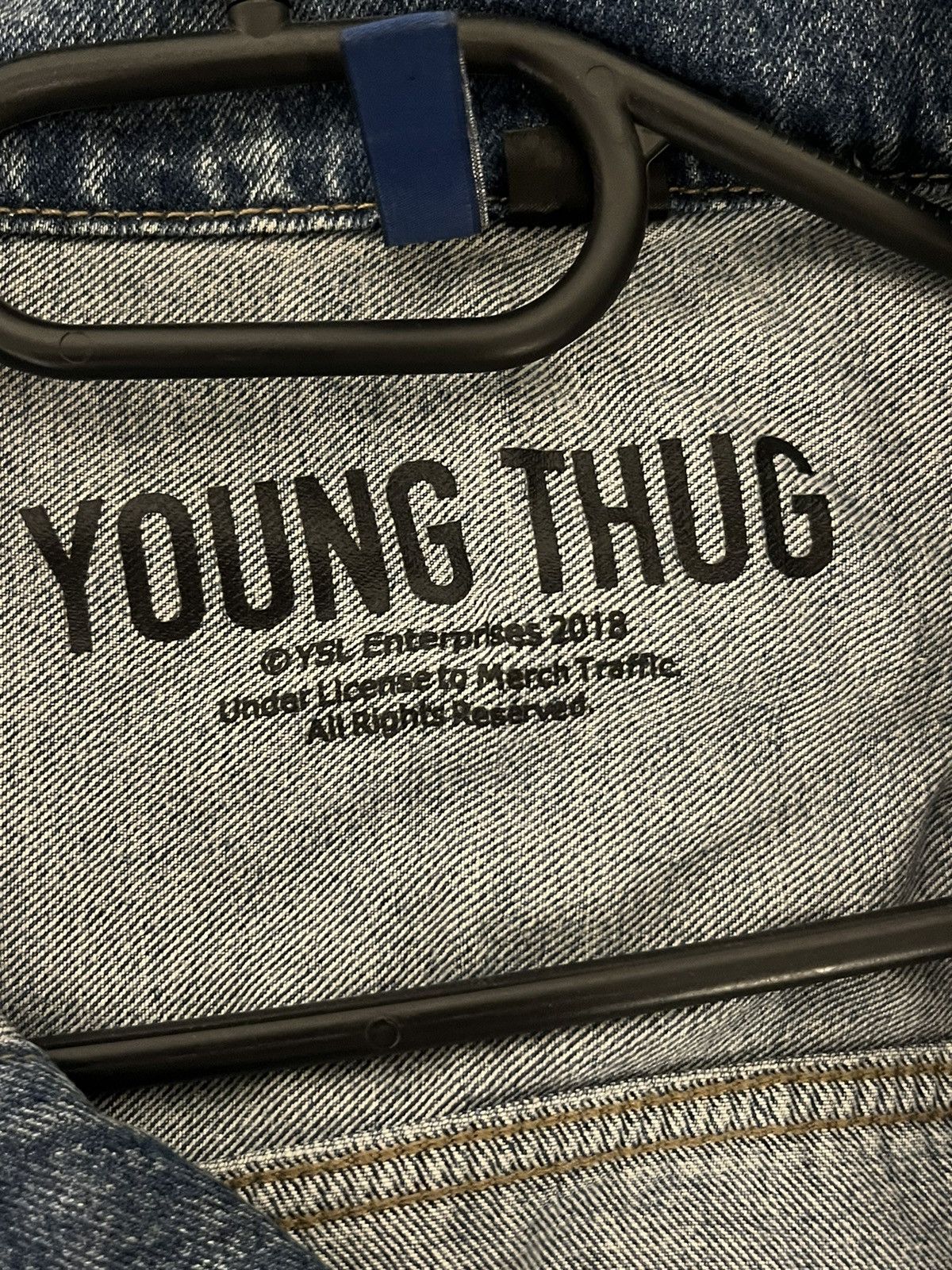 H&M × Vintage × Young Thug Young Thug 2018 Limited Denim Jacket Size US XL / EU 56 / 4 - 5 Thumbnail