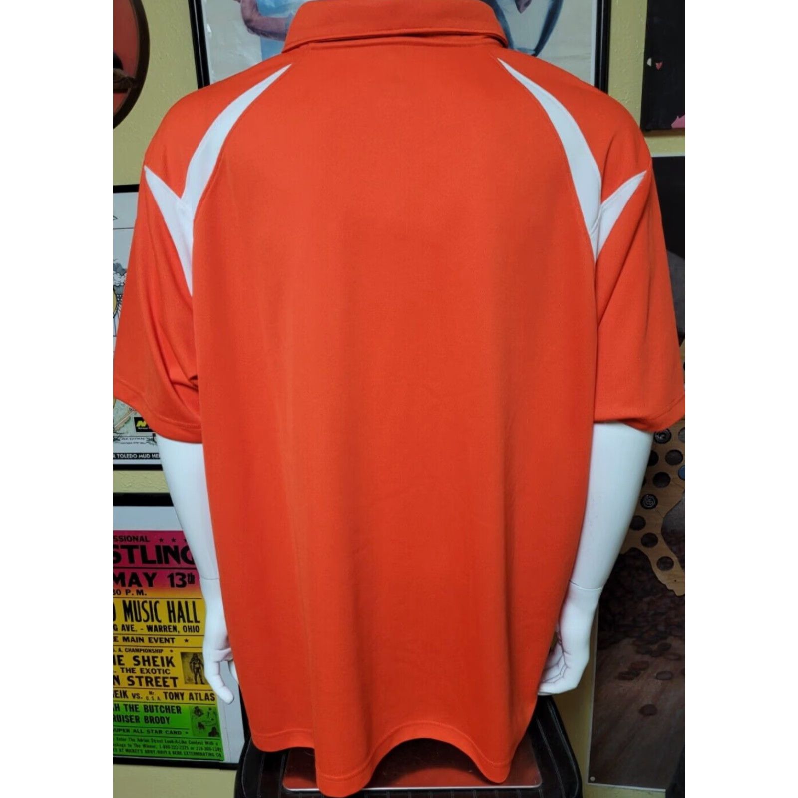 Holloway Sylvania Southview Cougars High School Polo Shirt 2XL XXL Holloway Orange Athletic Men Polo Shirt Size US XXL / EU 58 / 5 - 4 Thumbnail