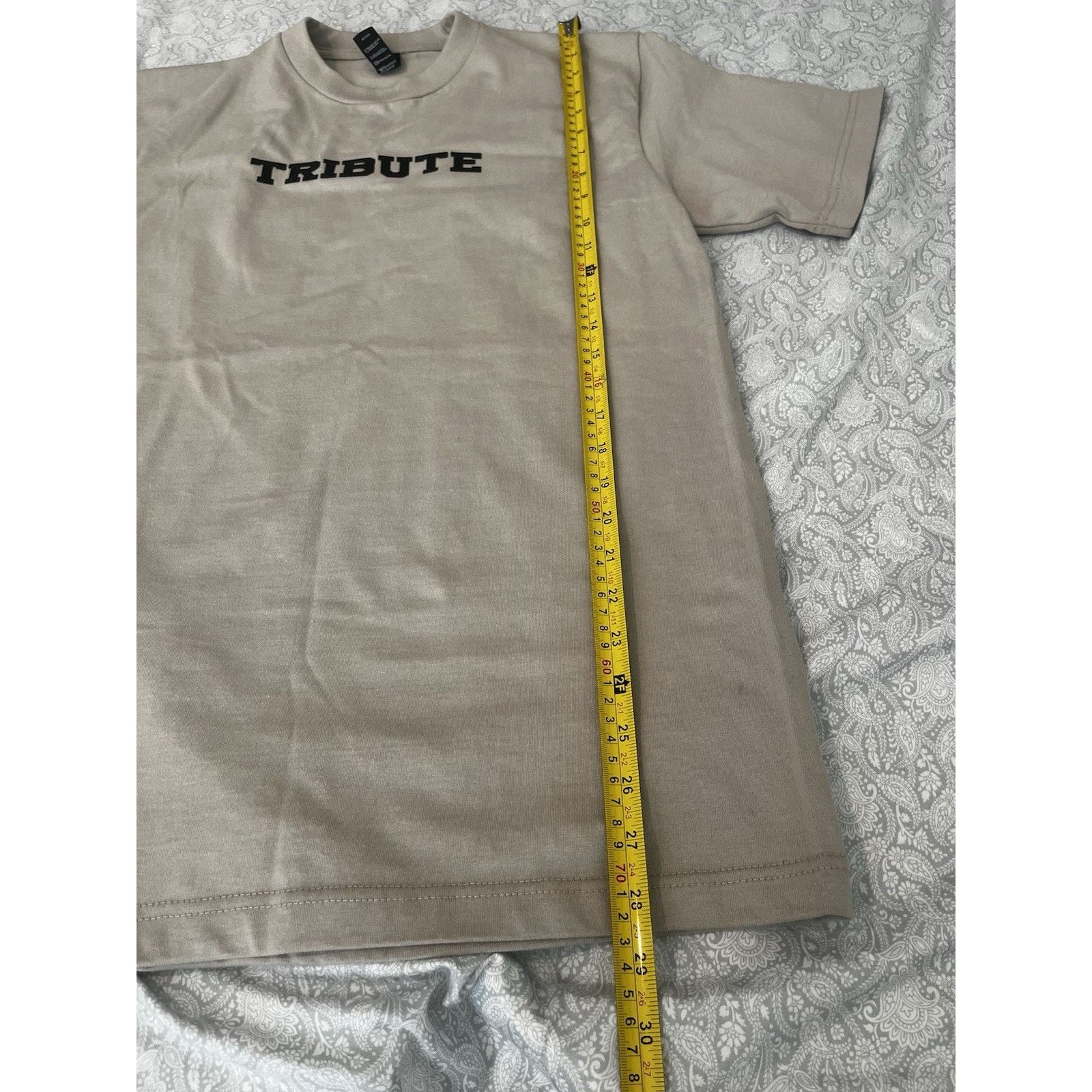 Other Tribute Streetwear T-Shirt Beige Tan Logo Tee Men’s Medium Size US M / EU 48-50 / 2 - 6 Thumbnail