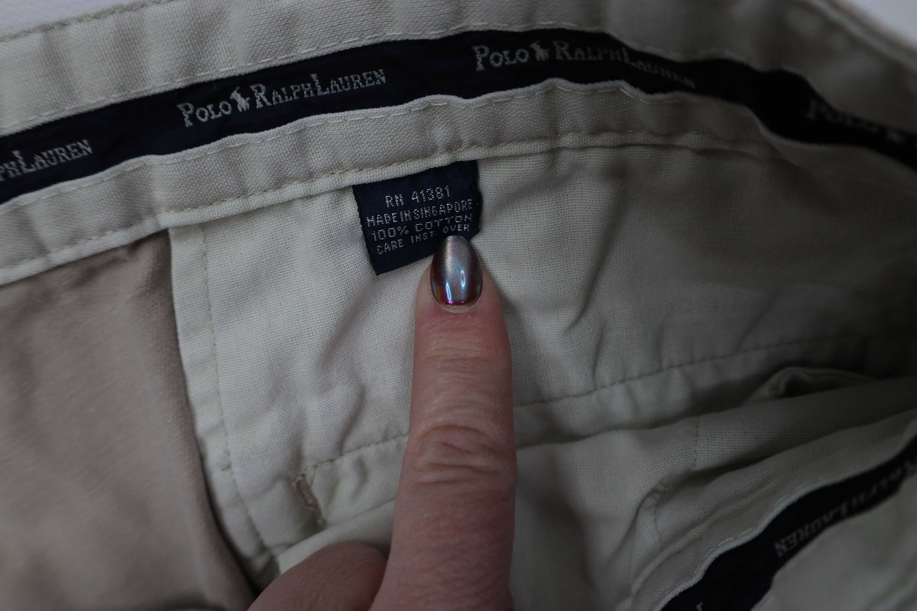 Ralph Lauren Vintage 90s Ralph Lauren Above Knee Chino Shorts Cotton Size US 36 / EU 52 - 7 Thumbnail