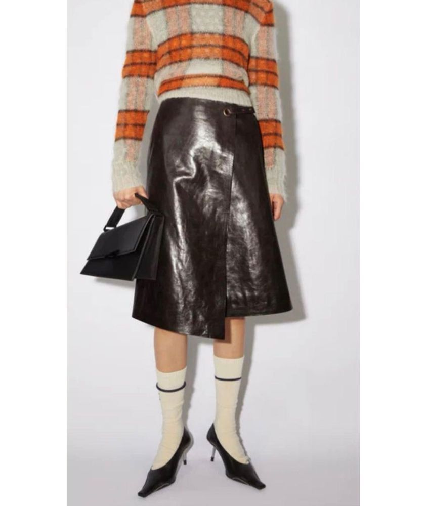 Acne Studios Acne Studios Calf Leather Skirt Size 34" / US 12 / IT 48 - 1 Thumbnail