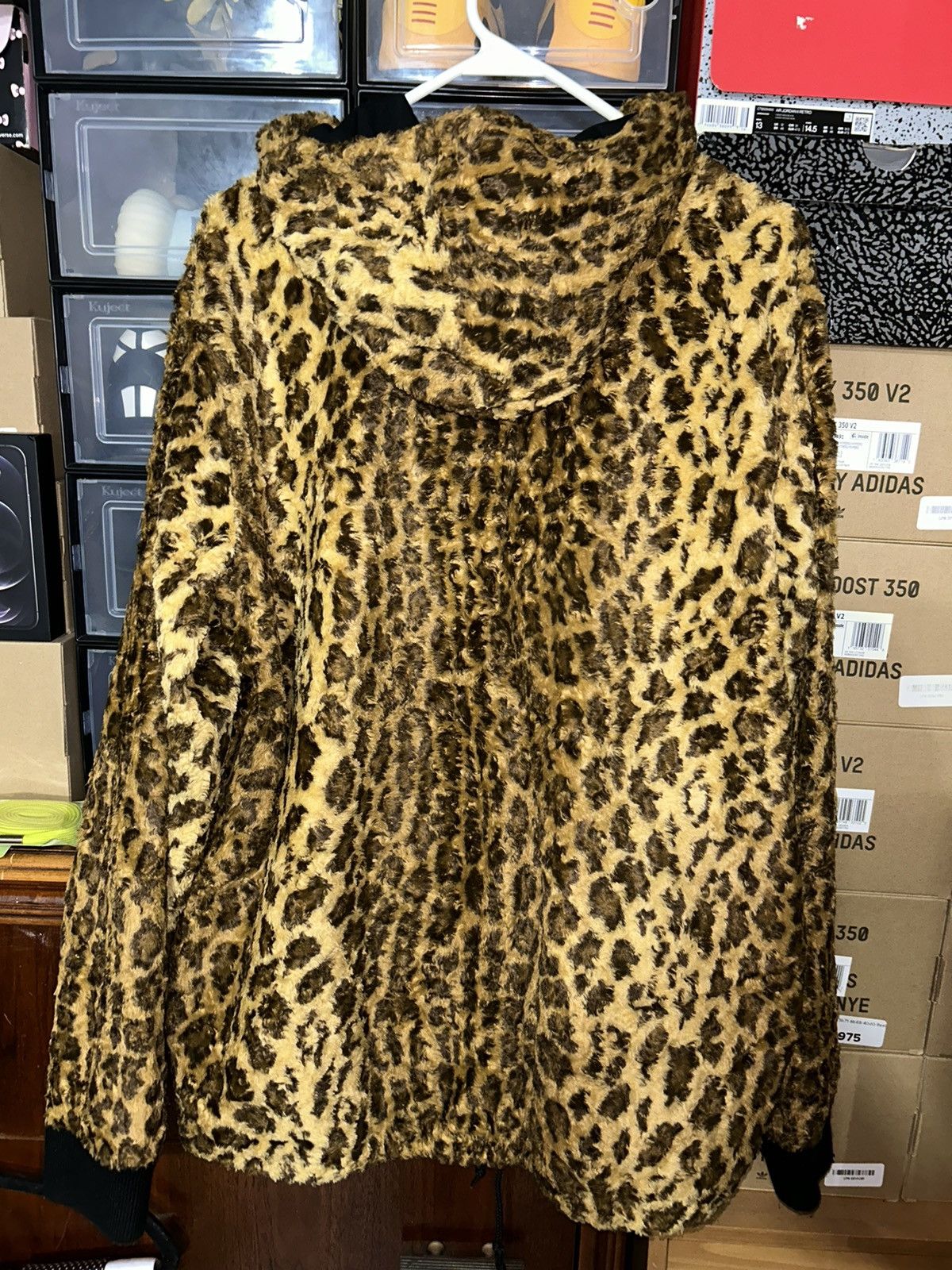 Supreme Supreme Fur Pullover Jacket Leopard SS14 size XL RARE JACKET Size US XL / EU 56 / 4 - 6 Thumbnail