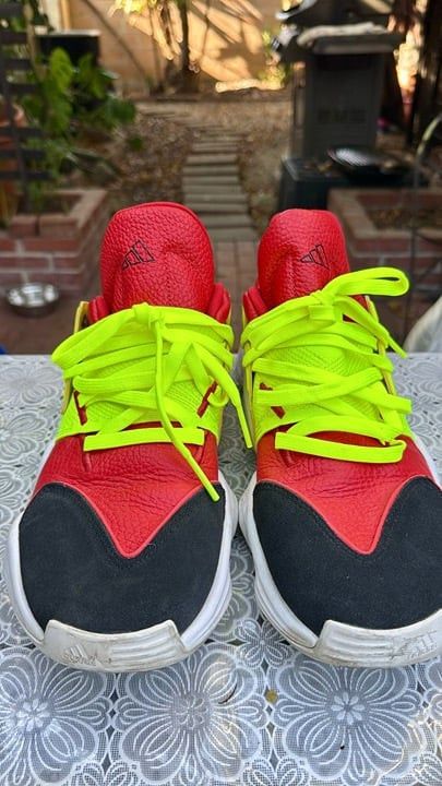 Adidas Adidas James Harden Vol 4 Red/Volt/Black Red Solar Yellow 11 Size US 11 / EU 44 - 1 Thumbnail