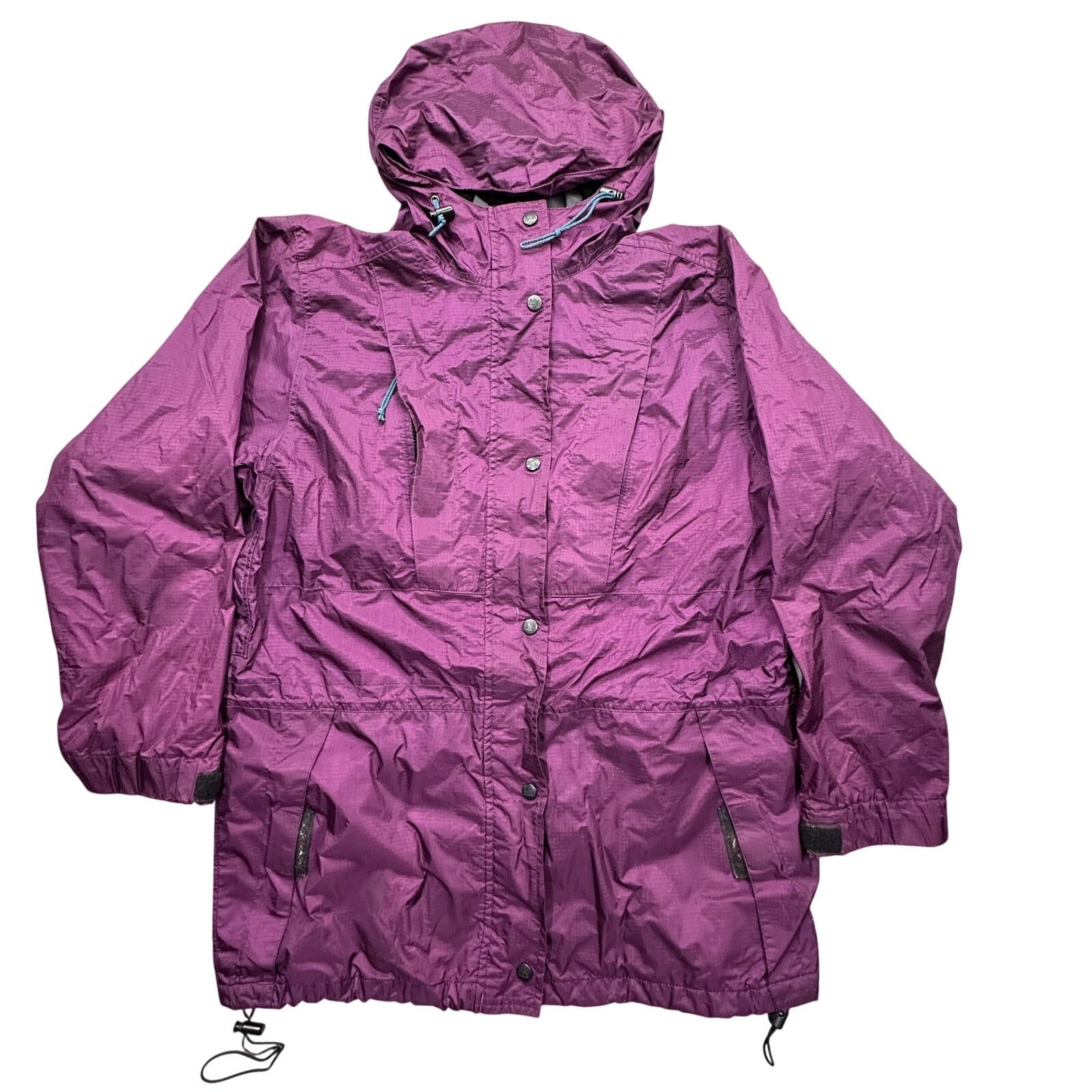 Rei Vintage REI Gore-Tex Hooded Jacket Womens 12 Large Shell Size L / US 10 / IT 46 - 1 Thumbnail