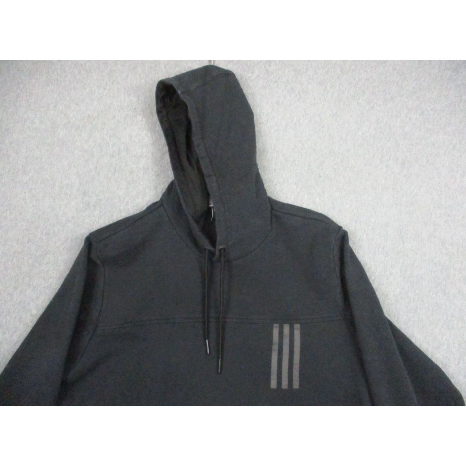Adidas Adidas Hoodie Mens Medium Black Pullover 3 Stripes Pocket Performance GR0443 Size US M / EU 48-50 / 2 - 3 Thumbnail