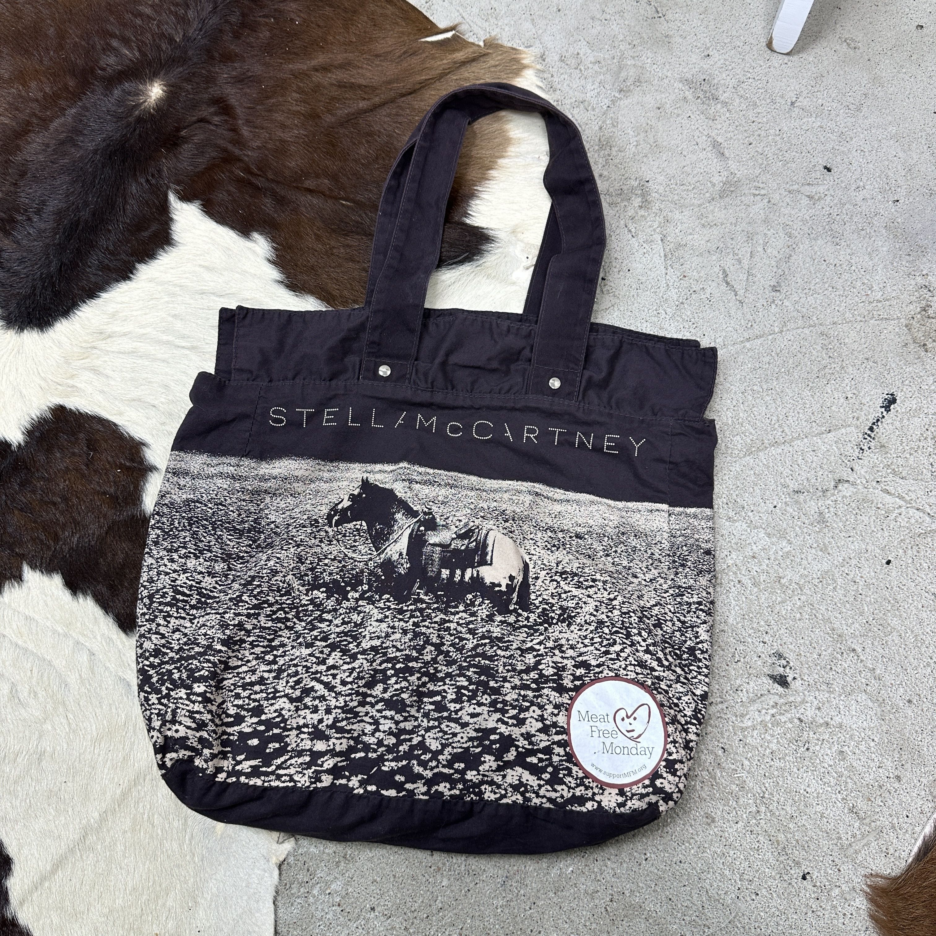 Stella McCartney Vintage Stella McCartney Printed Horse Tote Bag Bag Y2K Size ONE SIZE - 4 Thumbnail