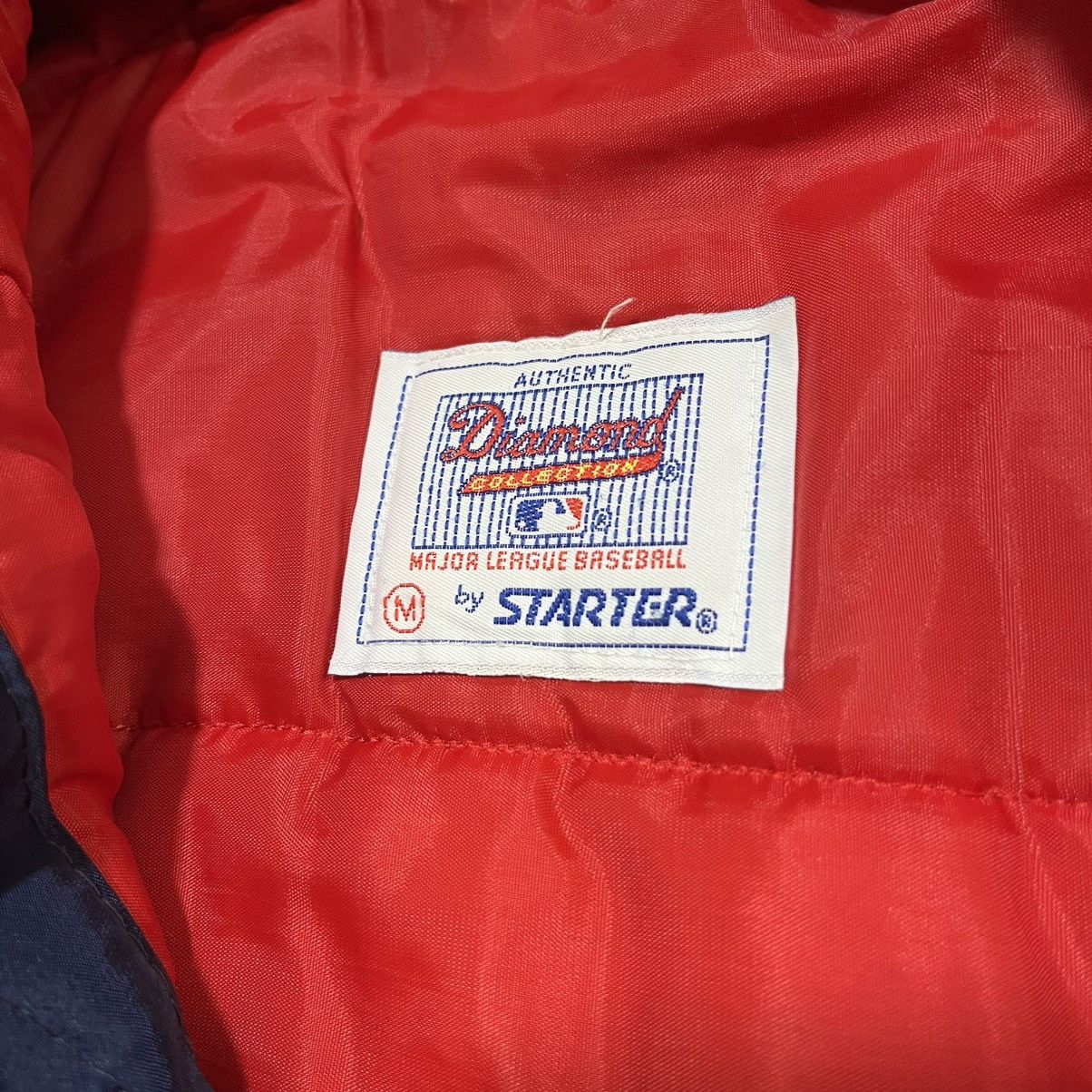 Starter Vintage 90s Cleveland Indians Starter Diamond MLB Jacket Size US M / EU 48-50 / 2 - 6 Thumbnail