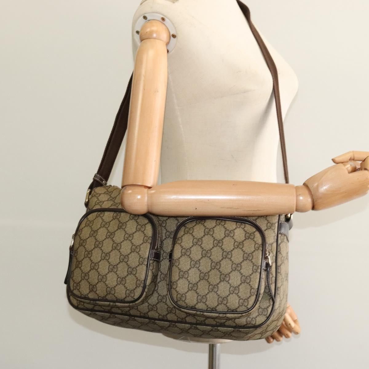Gucci GUCCI GG Supreme Shoulder Bag Pvc Beige Gold Size ONE SIZE - 23 Thumbnail