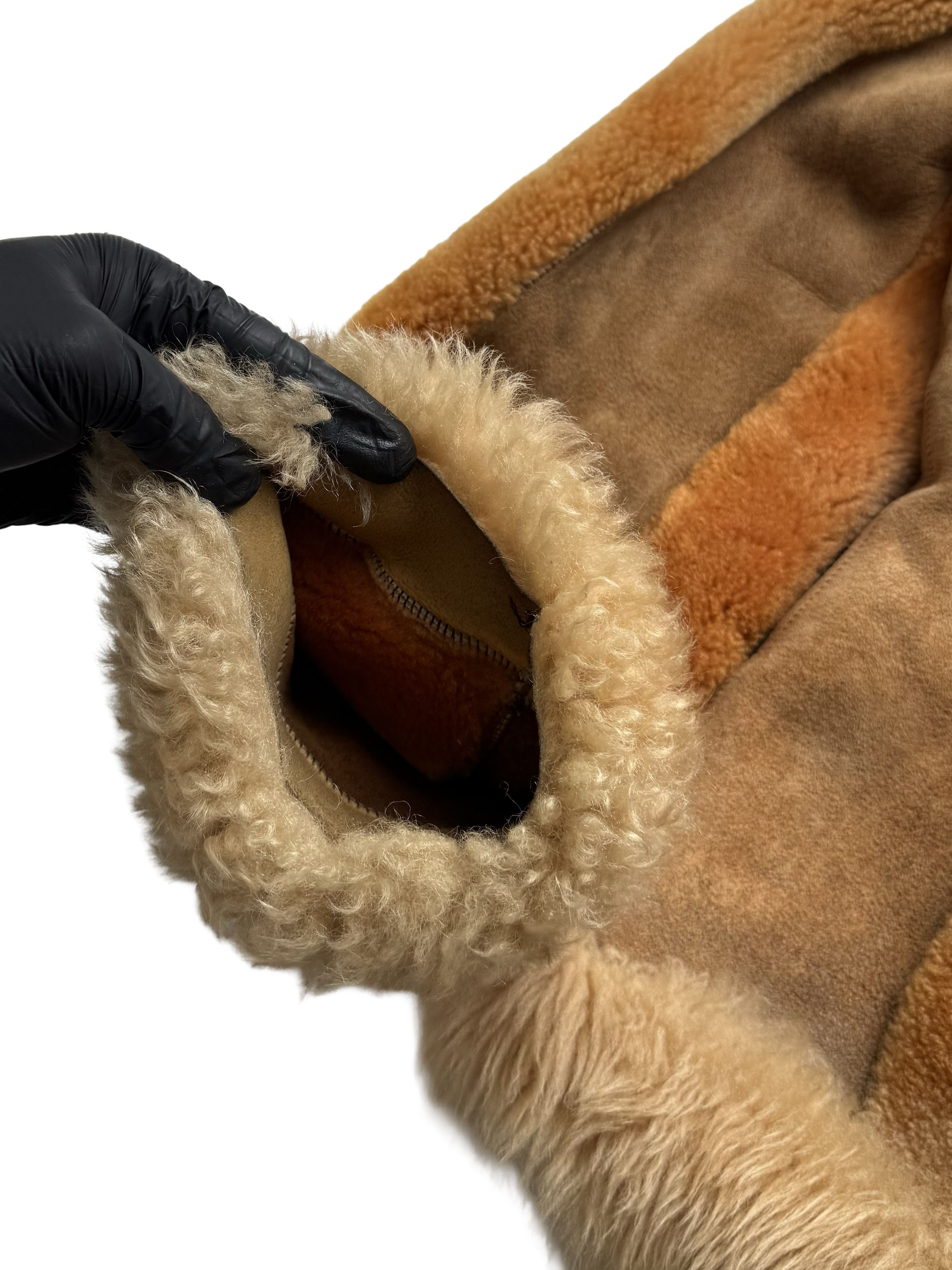 Vintage Vintage Real Sheepskin Hooded Jacket Size L / US 10 / IT 46 - 16 Thumbnail