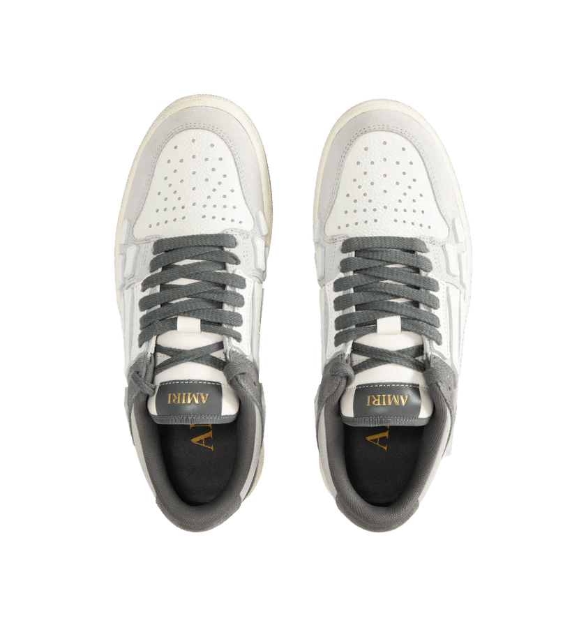 Amiri o1h1sh11225 Distressed Skel Top Low Sneaker in Dark Grey Size US 12 / EU 45 - 3 Thumbnail