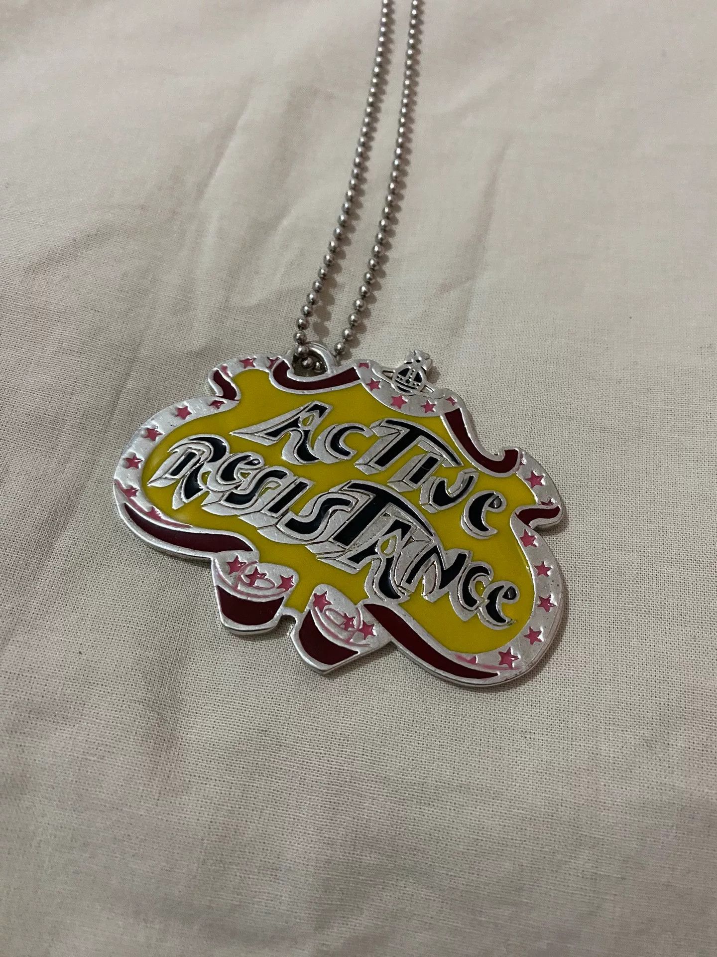 Vivienne Westwood Vivienne Westwood Vintage Ar Military Tag Necklace Size ONE SIZE - 1 Thumbnail