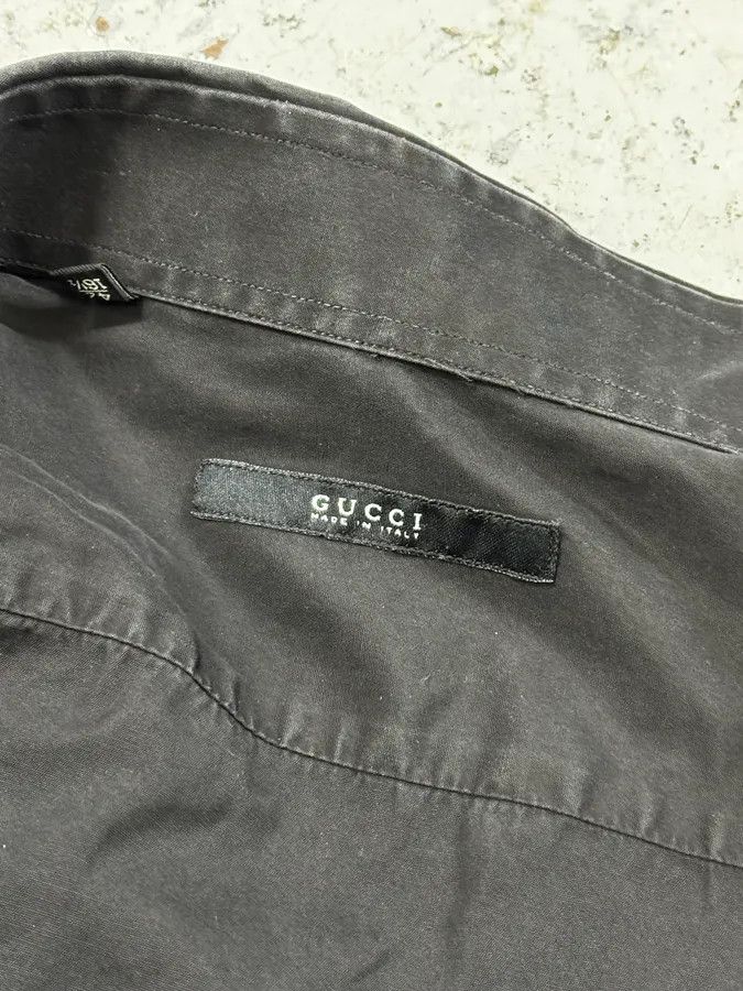 Gucci Gucci Black Classic Cotton Shirt Size US M / EU 48-50 / 2 - 9 Thumbnail