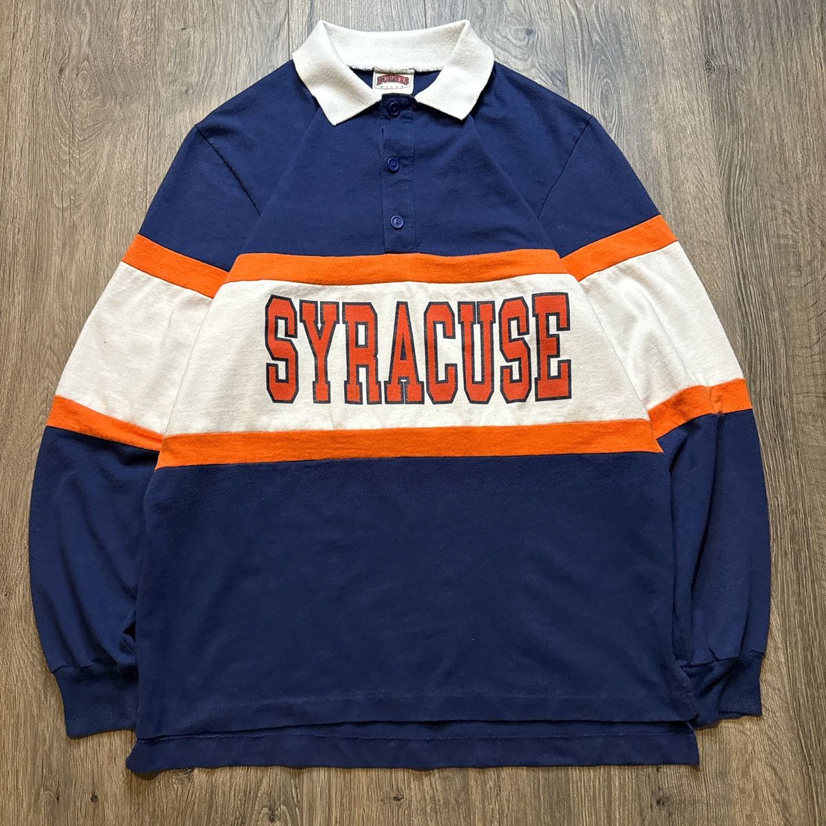 Nutmeg 90s syracuse university rugby polo shirt size large Size US L / EU 52-54 / 3 - 1 Thumbnail