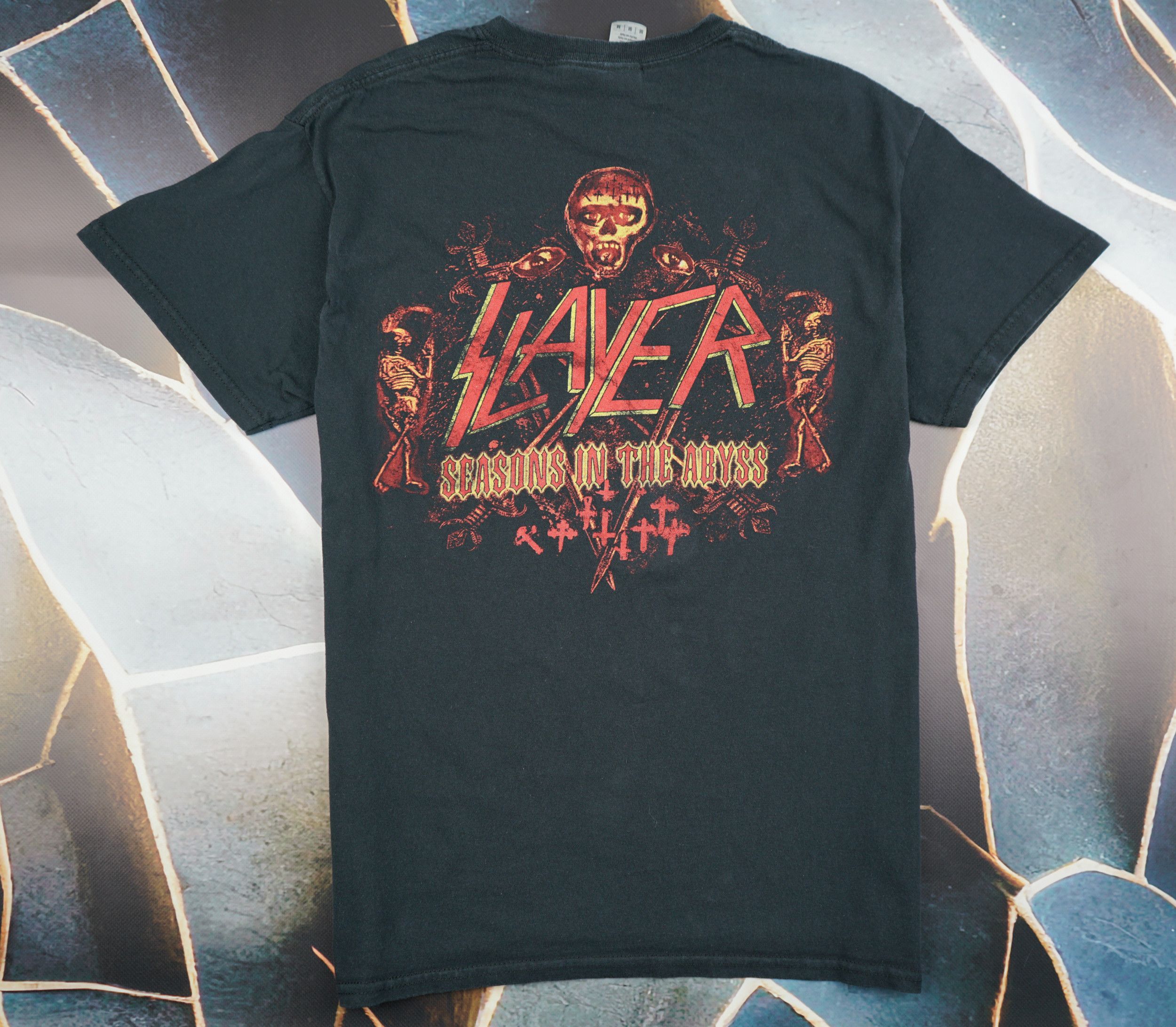 Band Tees × Vintage Vintage 2010s Slayer Concert T-Shirt Seasons in the Abyss Size US S / EU 44-46 / 1 - 7 Thumbnail