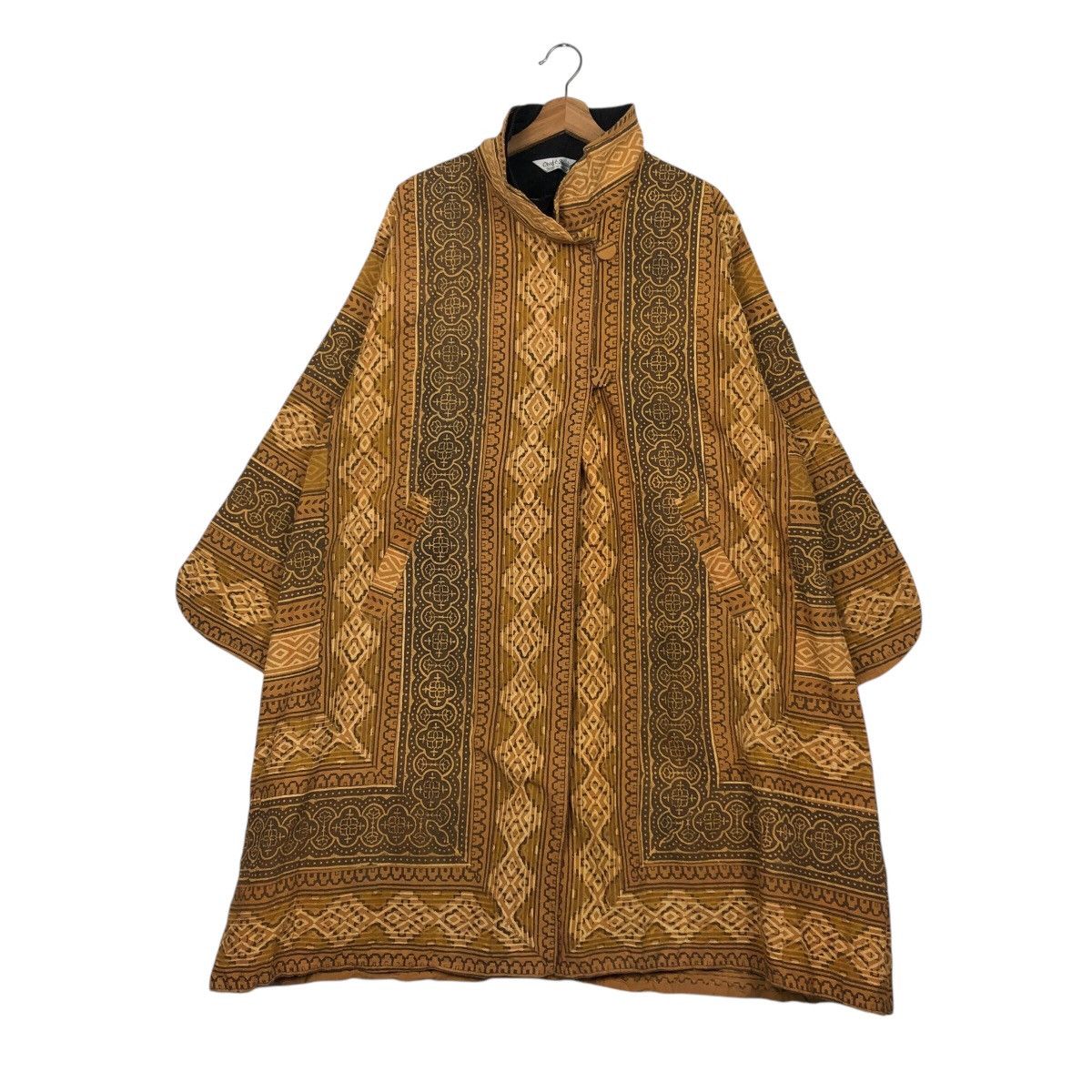 Japanese Brand × Vintage 📌Vintage Long Jacket Navajo Native Design Craft India Size US M / EU 48-50 / 2 - 2 Thumbnail