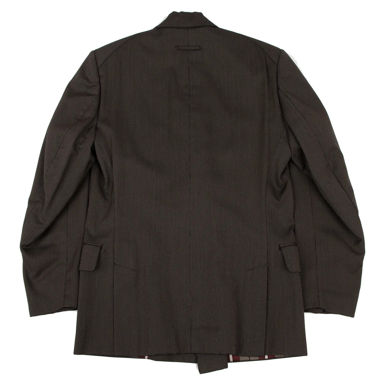 Jean Paul Gaultier Pinstripe Double Jacket in Black Brown, Size 50 Size US M / EU 48-50 / 2 - 15 Thumbnail