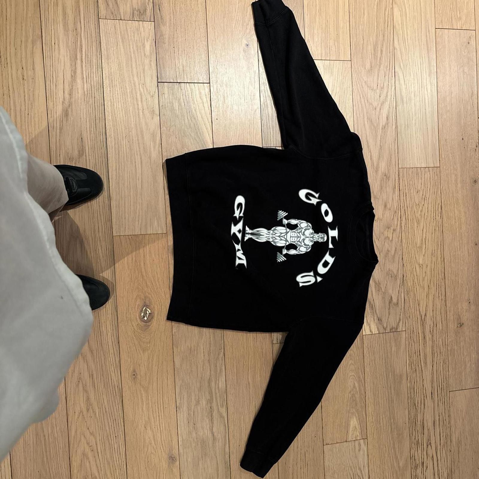 Designer Vintage Gold's Gym black crewneck Size US M / EU 48-50 / 2 - 3 Thumbnail