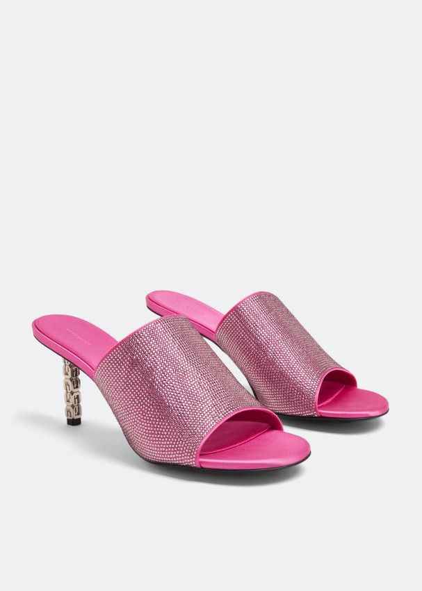 Givenchy o1srvl11e0225 G Cube Mules in Pink Size US 6 / IT 36 - 4 Thumbnail