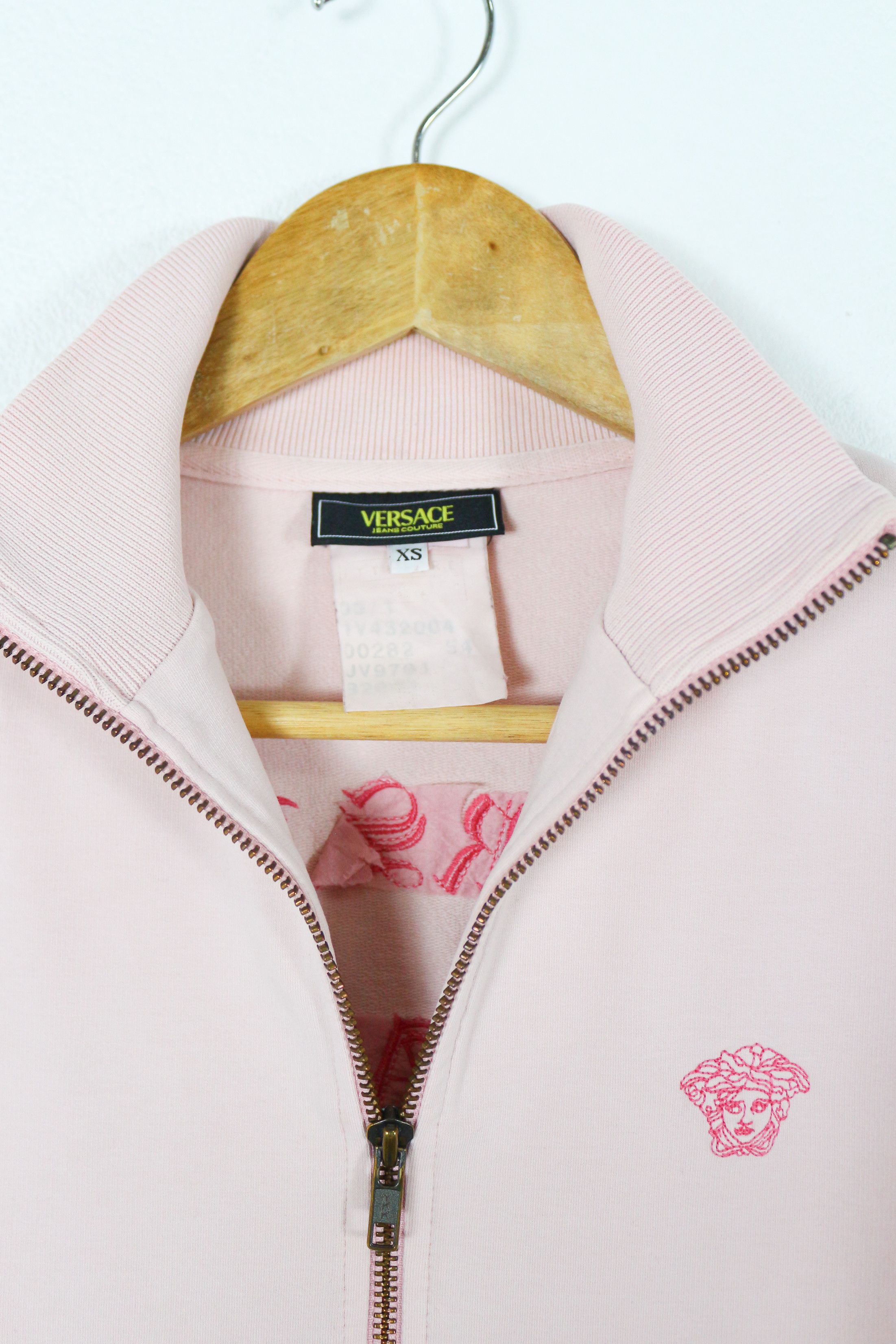 Versace × Versace Jeans Couture Versace Jeans Couture Medusa Logo Y2K Track Sweat Jacket Size XS / US 0-2 / IT 36-38 - 4 Thumbnail