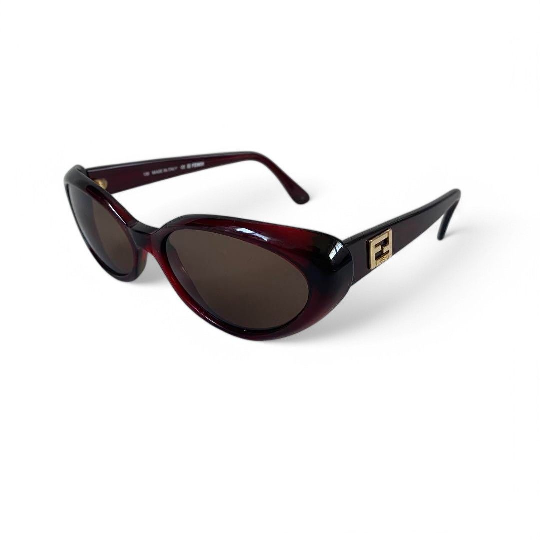 Fendi Fendi - FF Silver Sunglasses Brown Metalic Size ONE SIZE - 2 Thumbnail