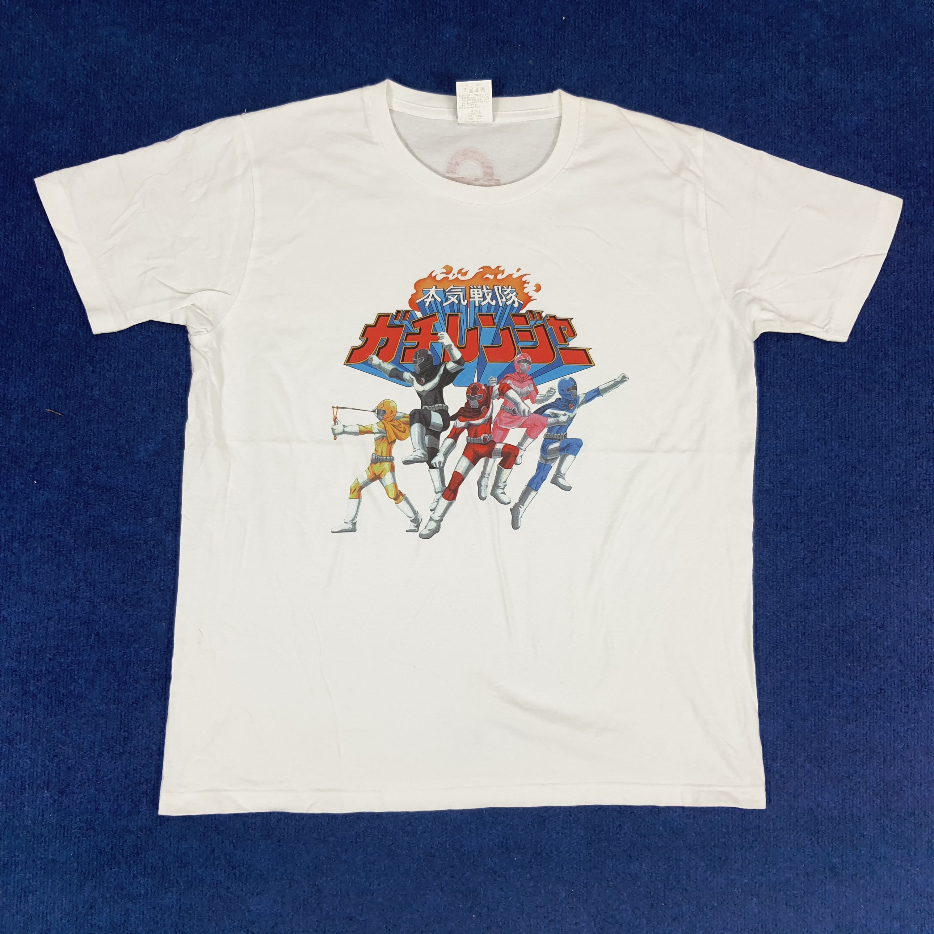 Japanese Brand × Vintage Vintage Super Sentai Gachirangers Power Rangers T-shirt Size US L / EU 52-54 / 3 - 1 Thumbnail