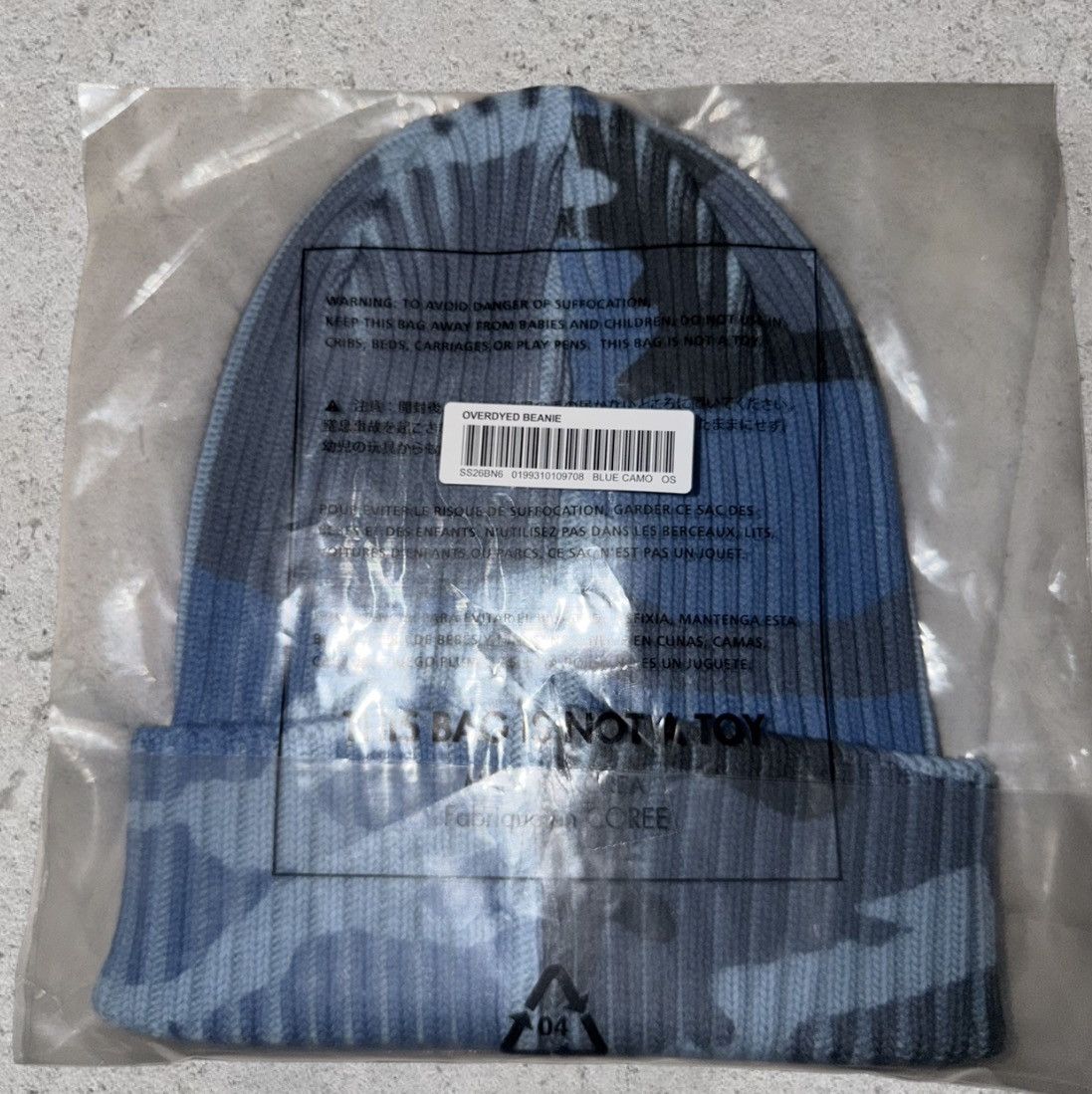 Supreme Overdyed Beanie SS26 Blue Camo Size ONE SIZE - 2 Thumbnail