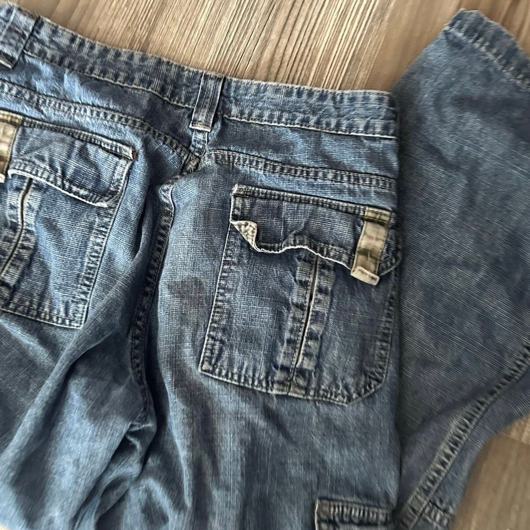 Other no brand cargo jeans blue green boys 16 Size 38" / US 16 / IT 52 - 5 Thumbnail
