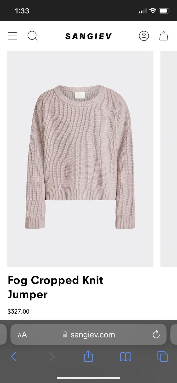 Sangiev Sangiev cropped sweater Size US XS / EU 42 / 0 - 2 Thumbnail