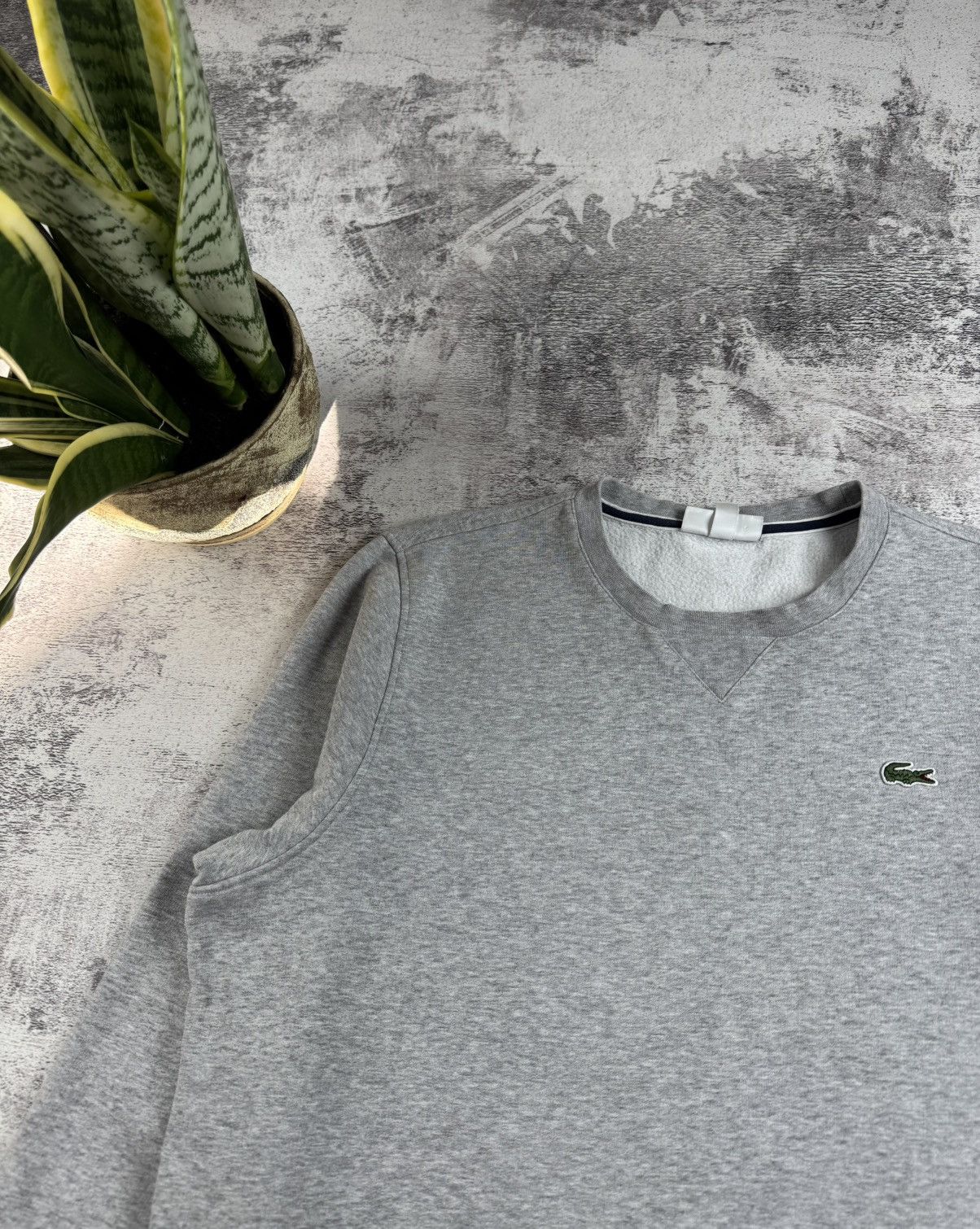 Lacoste Lacoste Sport Men’s Cotton XL FR 6 Crew Neck Gray Basic Sweatshirt Pullover Size US XL / EU 56 / 4 - 6 Thumbnail