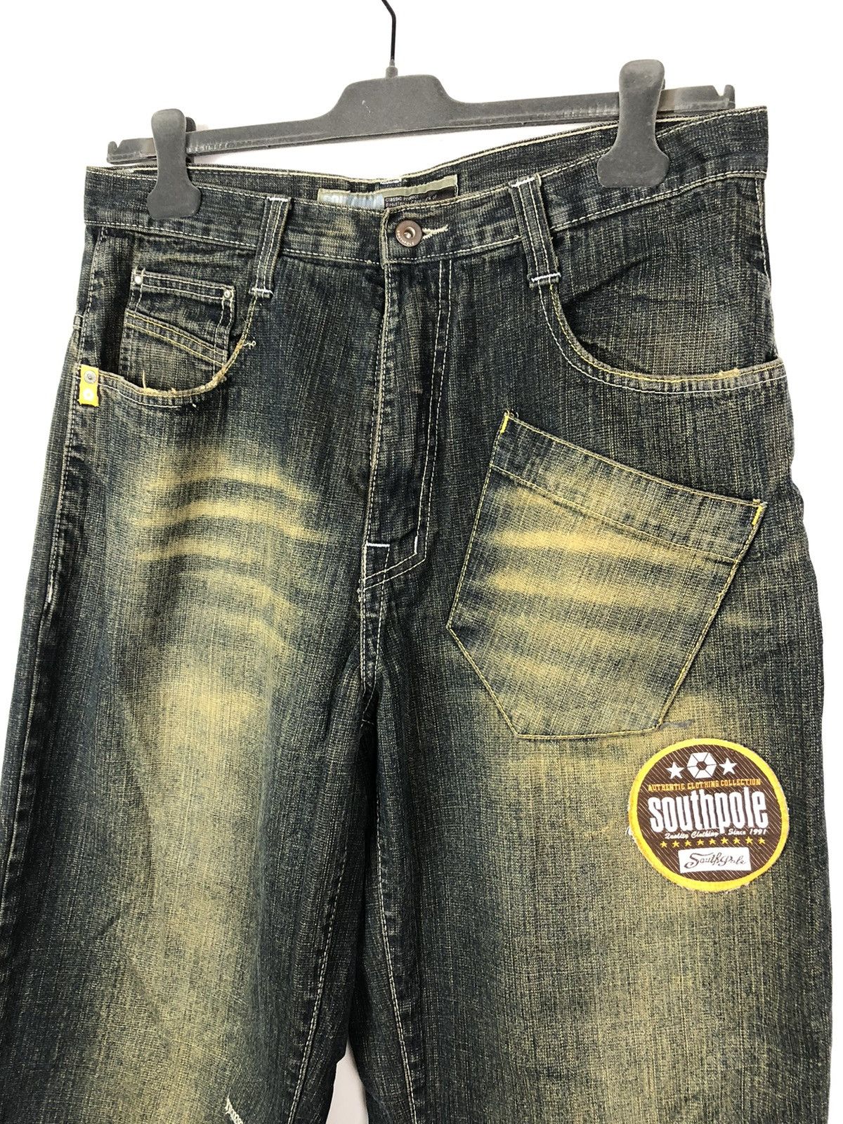 Jnco × Southpole × Vintage Y2K Southpole Green Faded Cropped