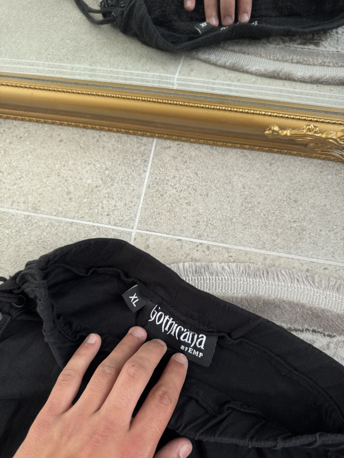 Vintage Rare Pants Gothicana Bondage BDSM Punk Avant-Garde Japan Size US 30 / EU 46 - 3 Thumbnail