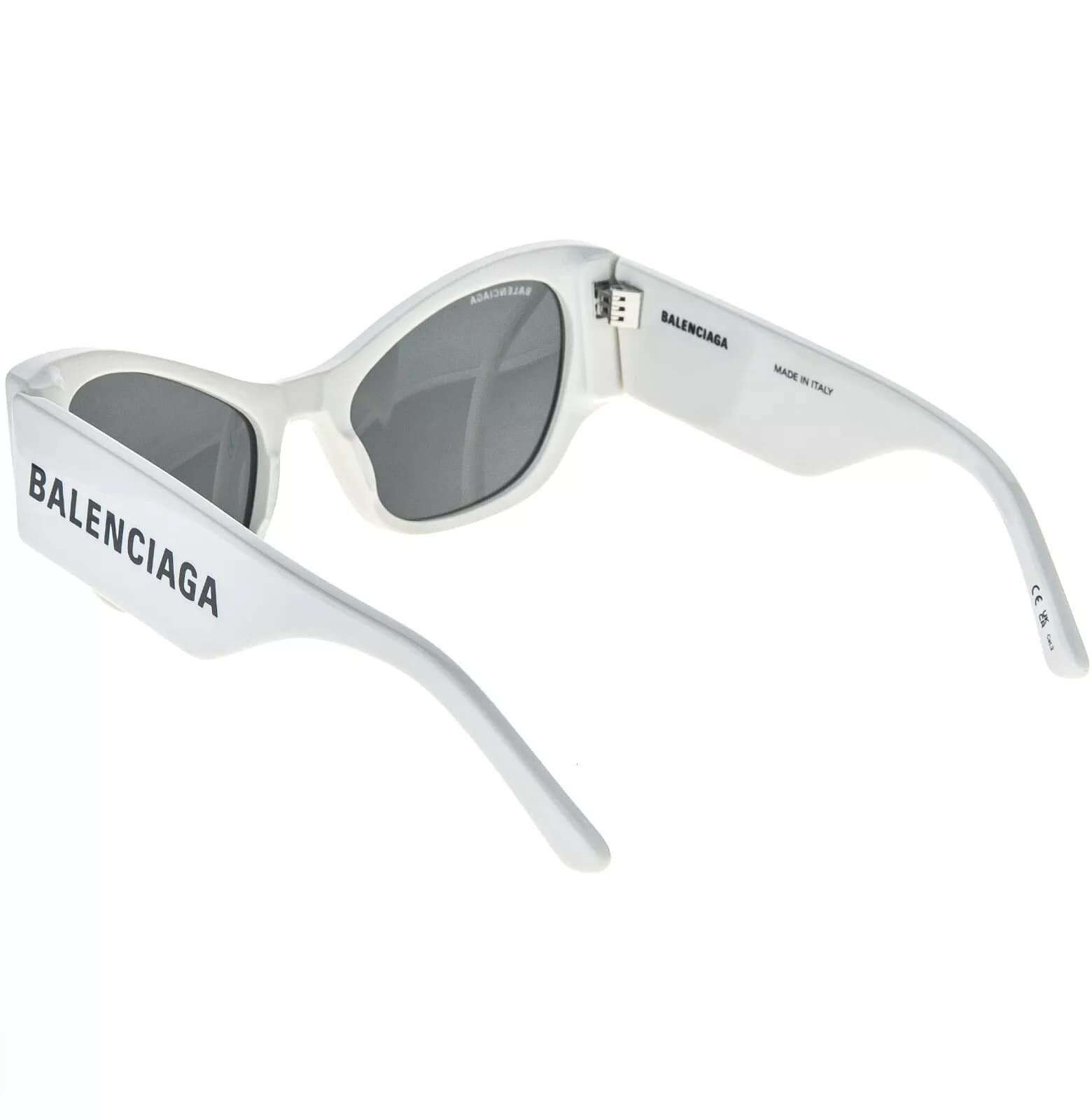 Balenciaga BALENCIAGA MAX CAT 0259 White 007 Fashion Logo Bold BB0259 Size ONE SIZE - 7 Thumbnail