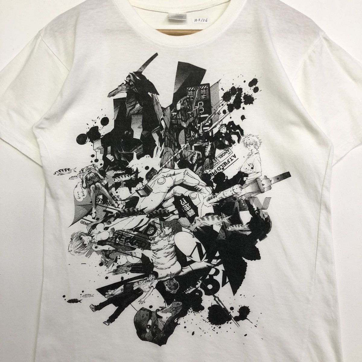 Anime Vintage Evangelion Anime Grafiti Tshirt Size US S / EU 44-46 / 1 - 2 Thumbnail