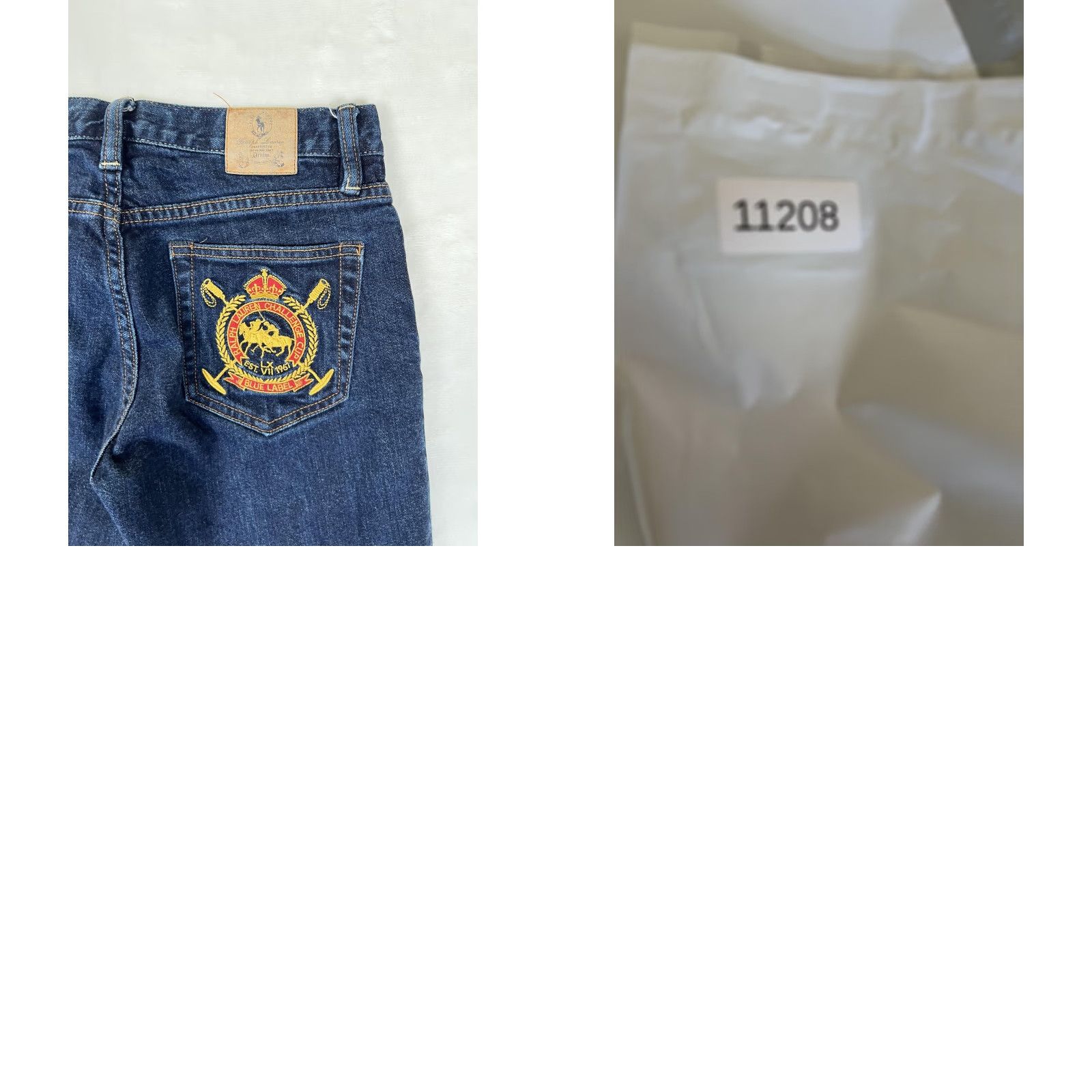 Polo Ralph Lauren Ralph Lauren Sport Jeans Womens 27 Straight Blue Dark Wash Embroidered Denim Size 27" / US 4 / IT 40 - 8 Thumbnail