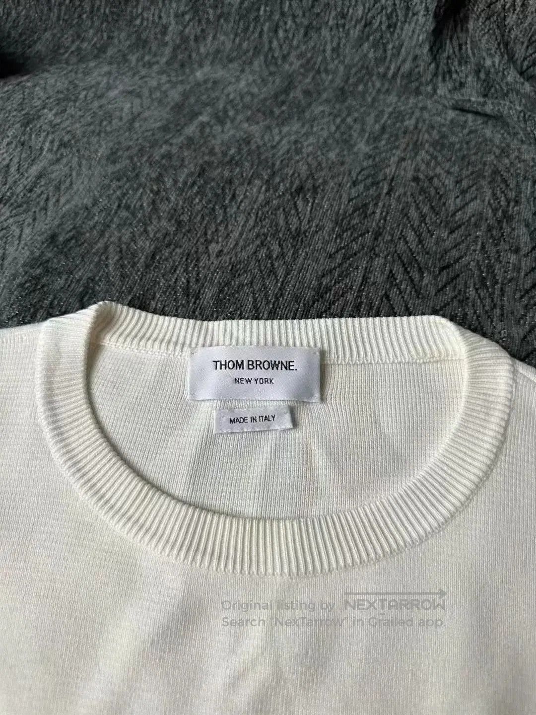 Thom Browne thom browne white knit sweater size 4. Size US M / EU 48-50 / 2 - 3 Thumbnail