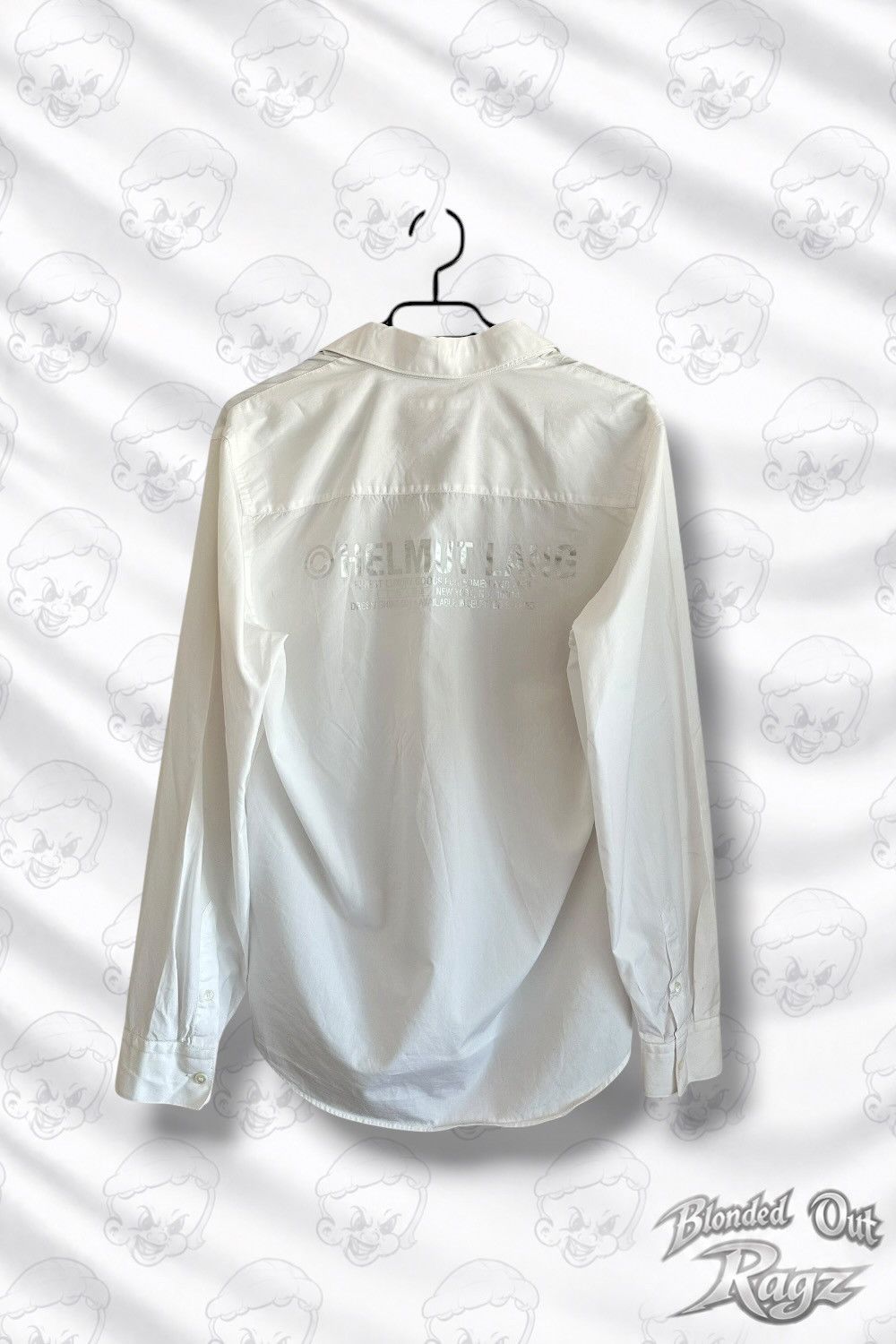 Helmut Lang Helmut Lang Silver Chrome Logo Shirt Size US M / EU 48-50 / 2 - 1 Thumbnail
