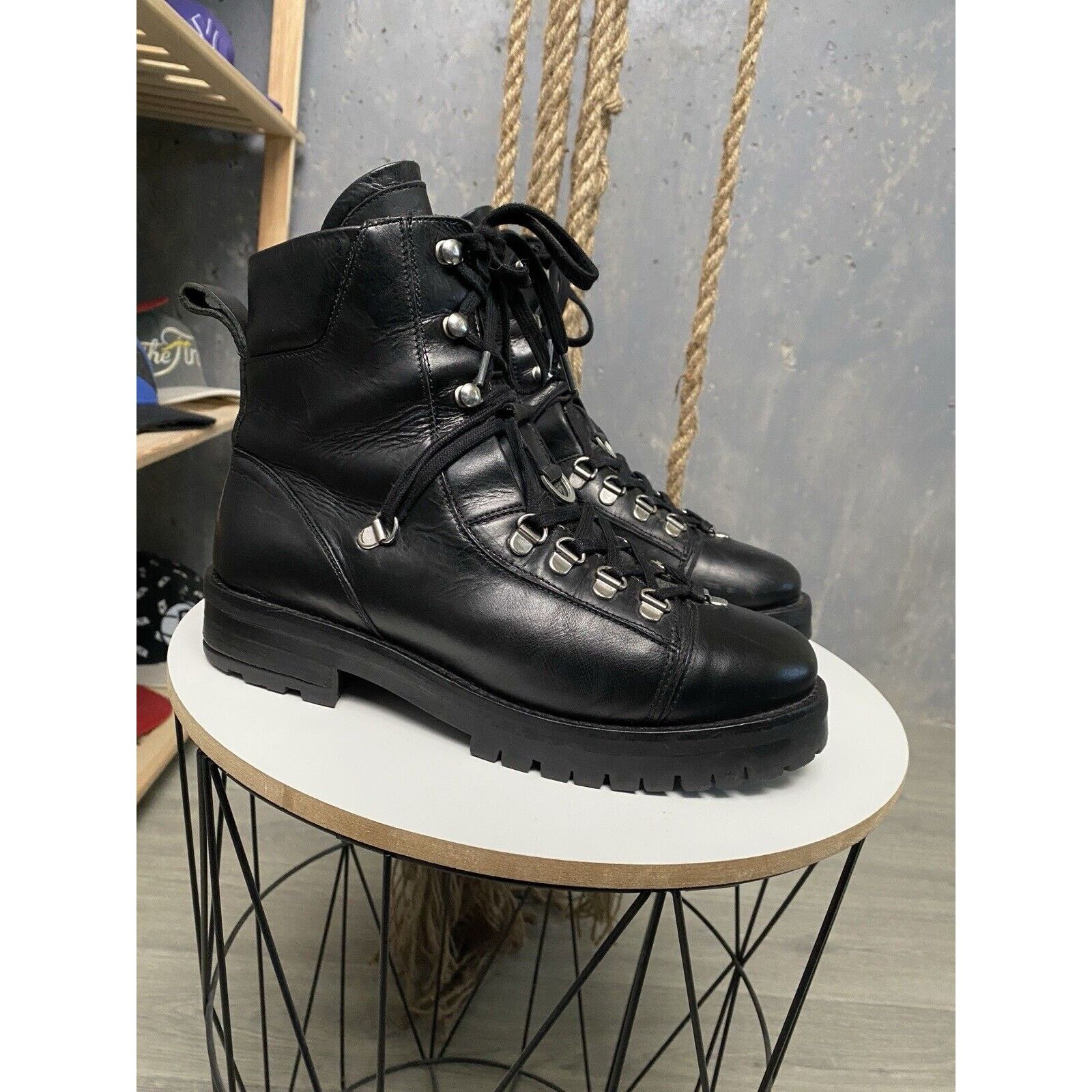 Allsaints AllSaints Franka Leather combat biker Y2K Boots Size US 8 Size US 8 / IT 38 - 2 Thumbnail
