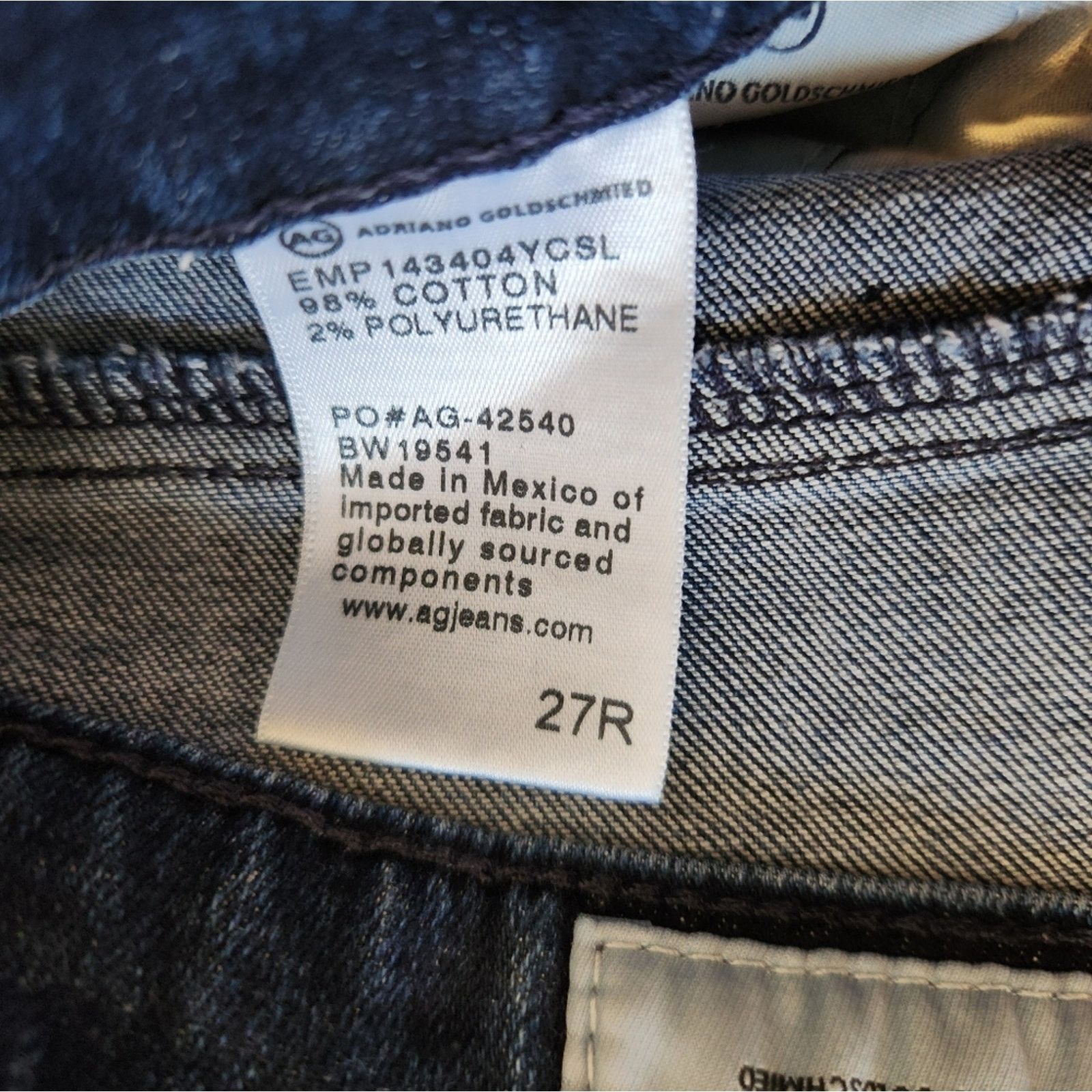 AG Adriano Goldschmied AG Denim Adriano Goldschmied Prima Cigarette Leg Jeans 27 Size 27" / US 4 / IT 40 - 9 Thumbnail
