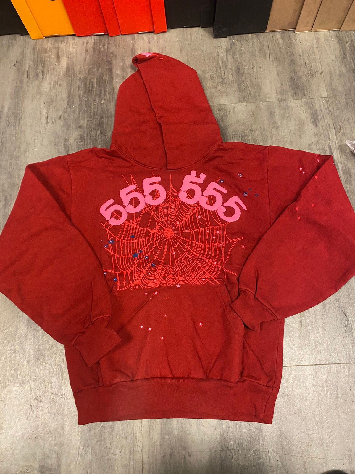 Spider Worldwide Spider world wide angel numbers hoodie red small