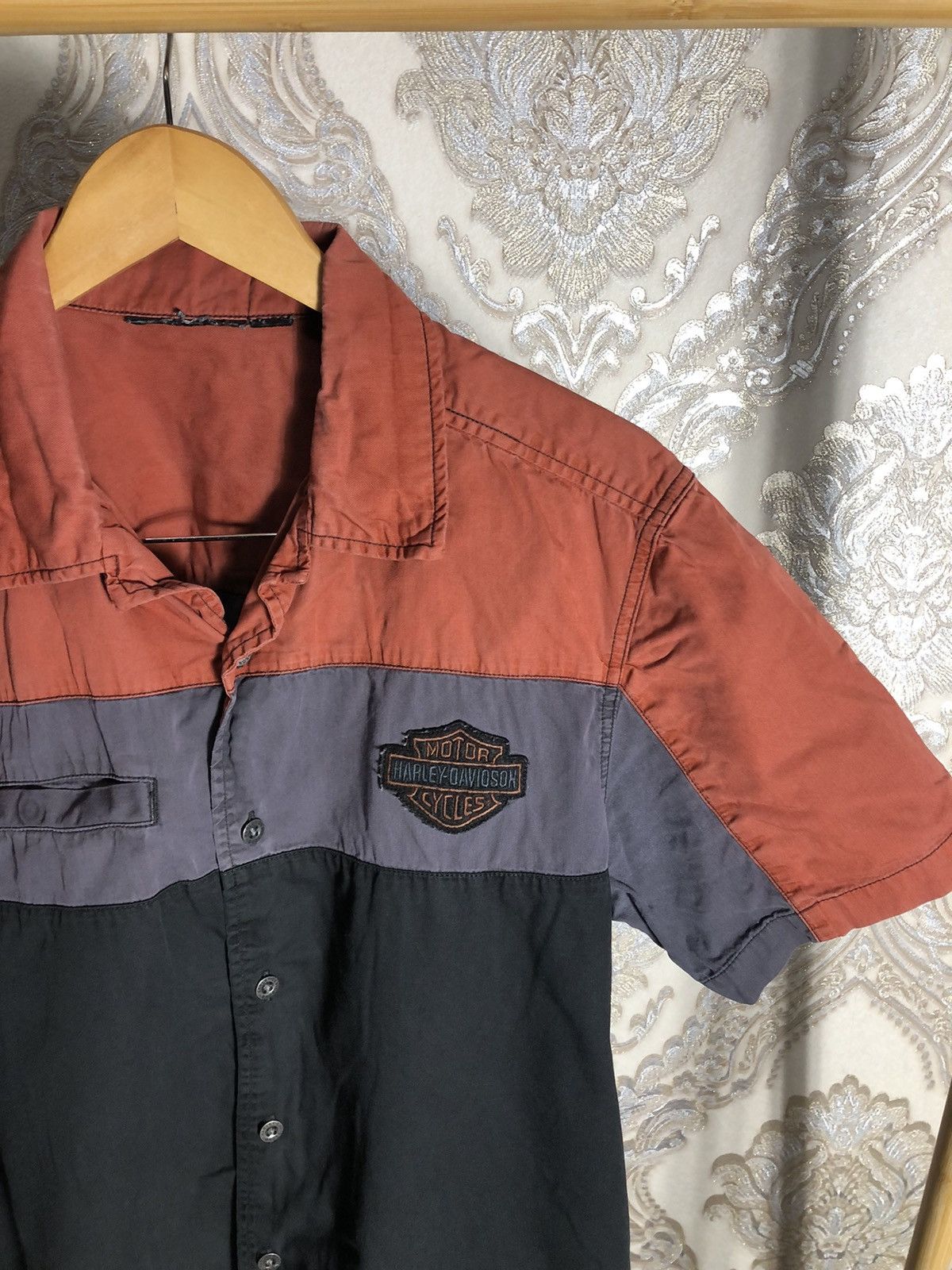 Harley Davidson VINTAGE HARLEY DAVIDSON RETRO MOTORCYCLE SHIRT CASUAL 90s Size US M / EU 48-50 / 2 - 3 Thumbnail