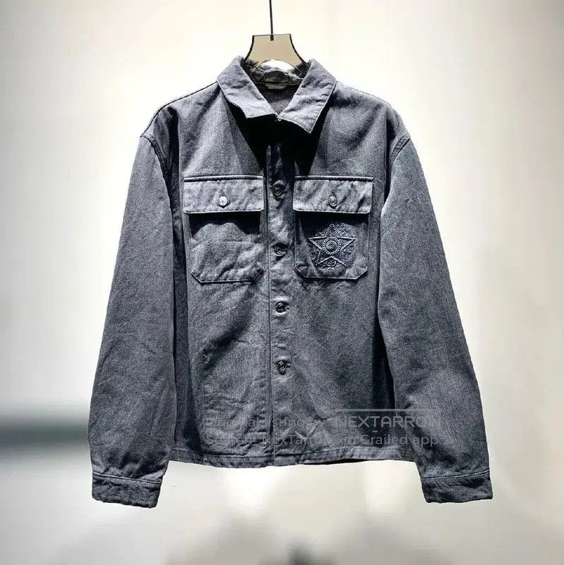 Dior Dior Gray Cotton Men's Jacket . Size US M / EU 48-50 / 2 - 1 Thumbnail